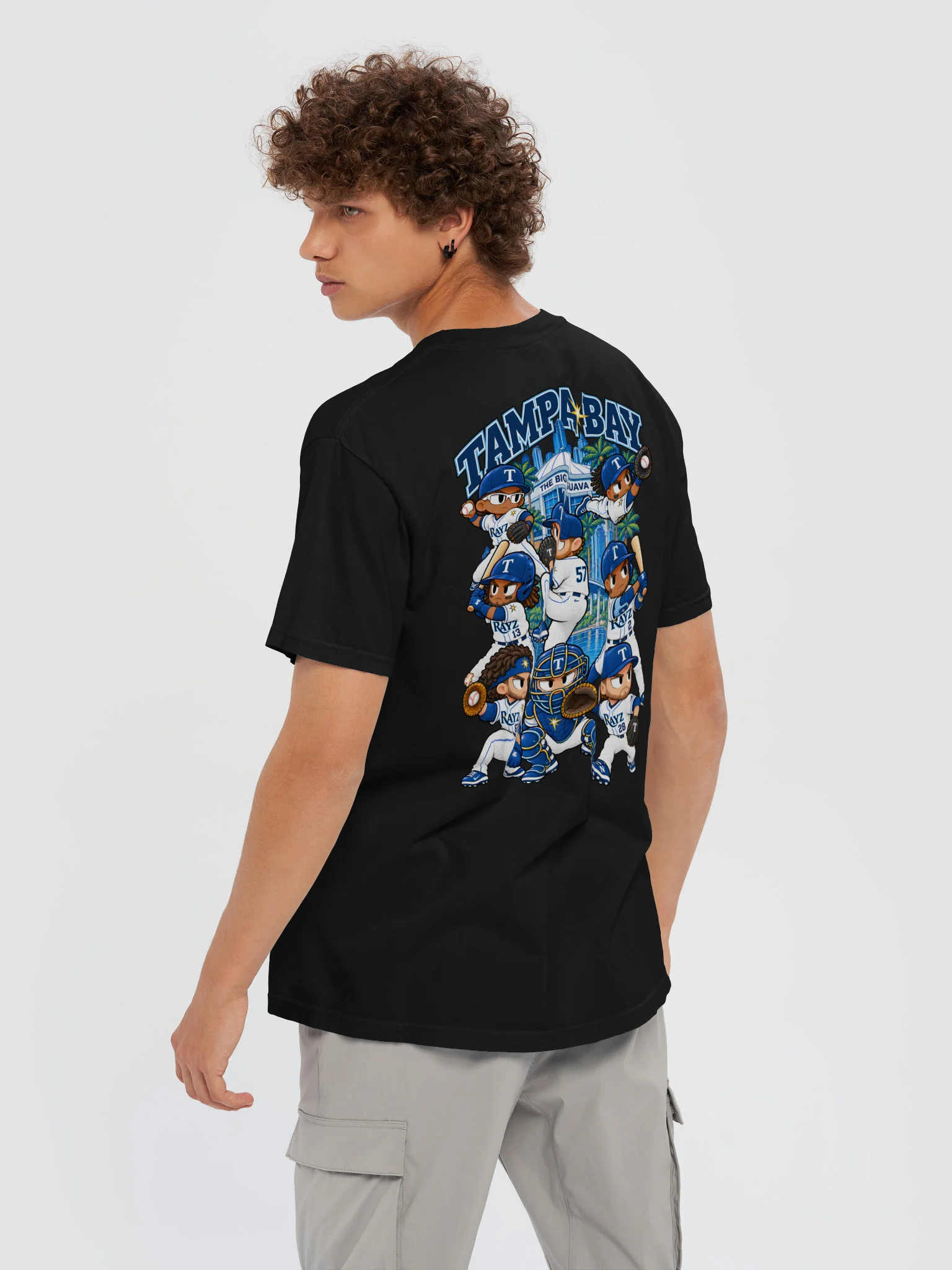 Tampa Bay Baseball 2026 "Postseason" Animated Player Back Print T-Shirt product image (6)