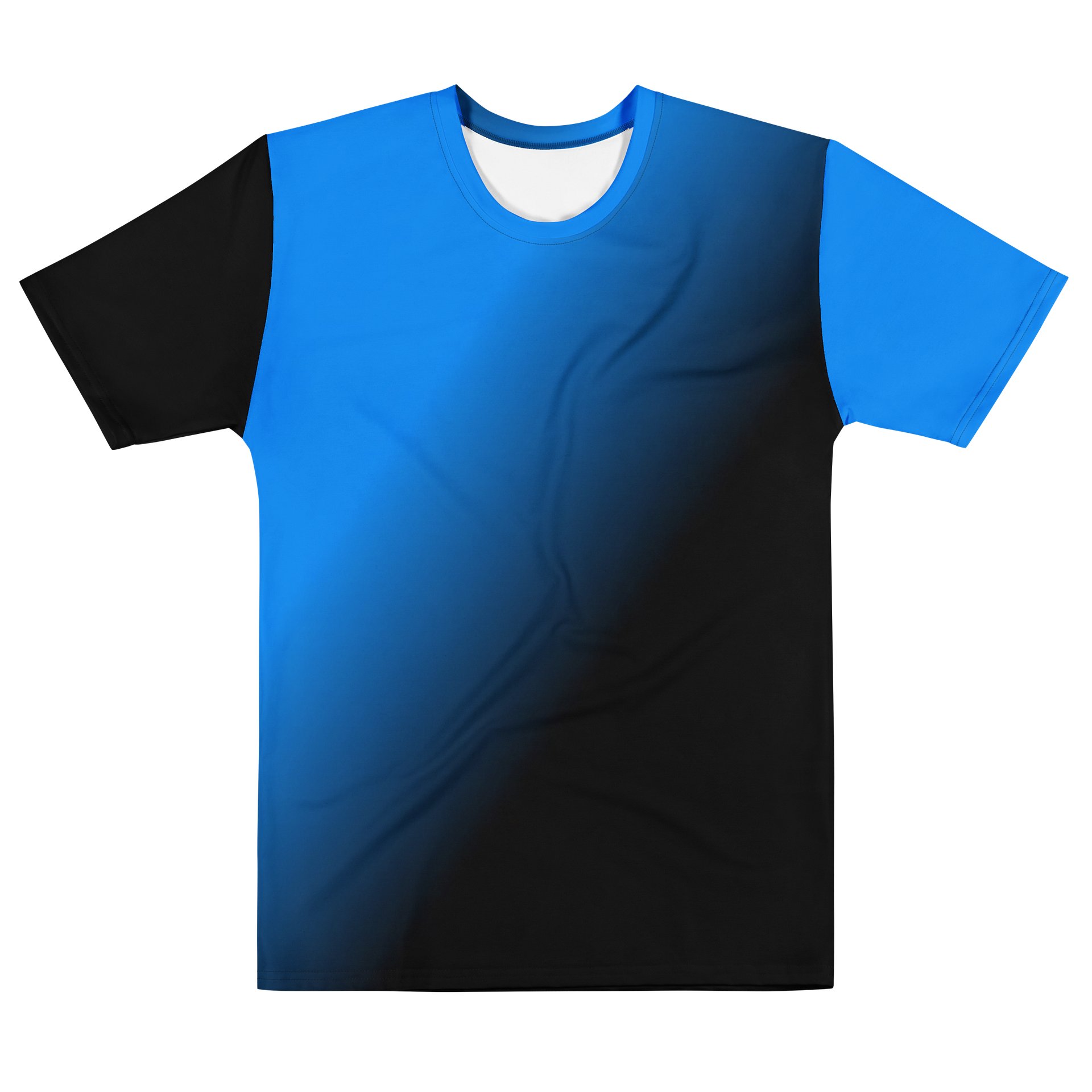 "Blue Fade" Cotton Crew Neck T-Shirt product image (1)