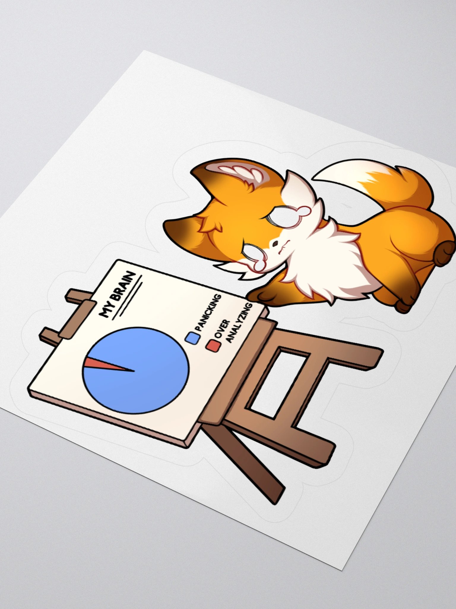 Anxious Fox Stickers product image (7)