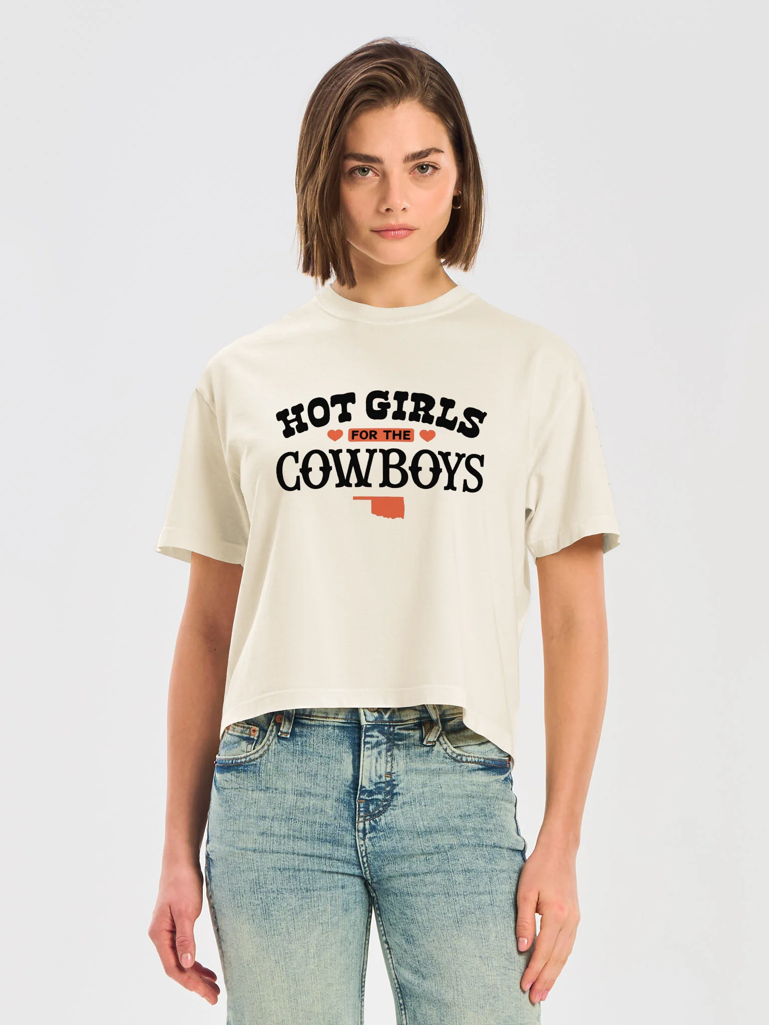 Hot Girls for the Cowboys Women's Boxy Tee product image (9)