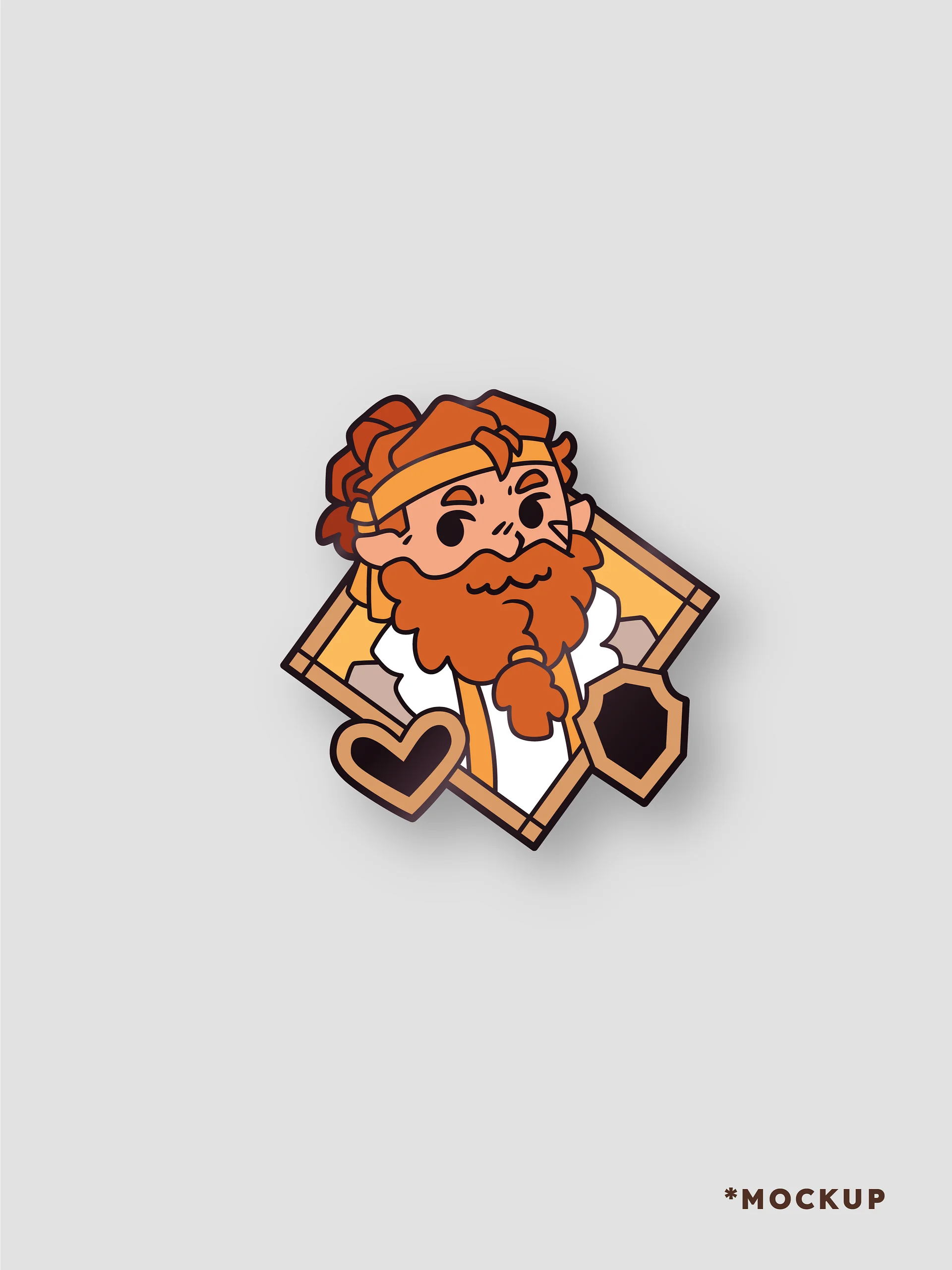 *PREORDER* Broghini Dudestone - Hard Enamel Pin product image (2)