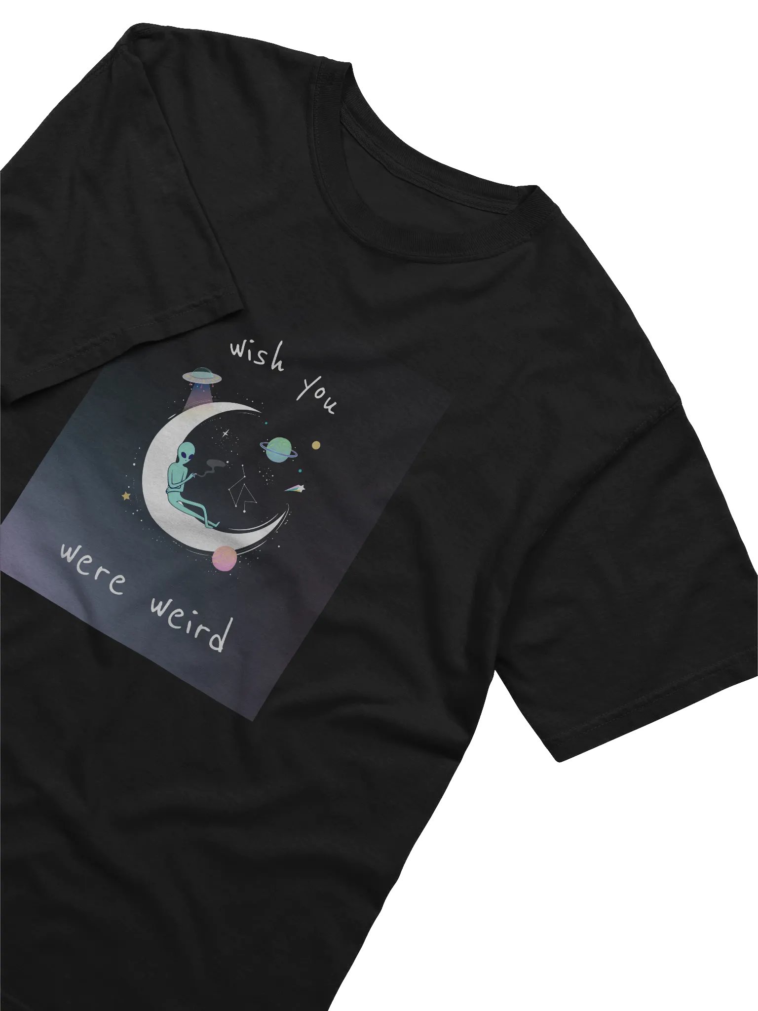 Weirdly Comfortable Alien Moon T-Shirt product image (8)