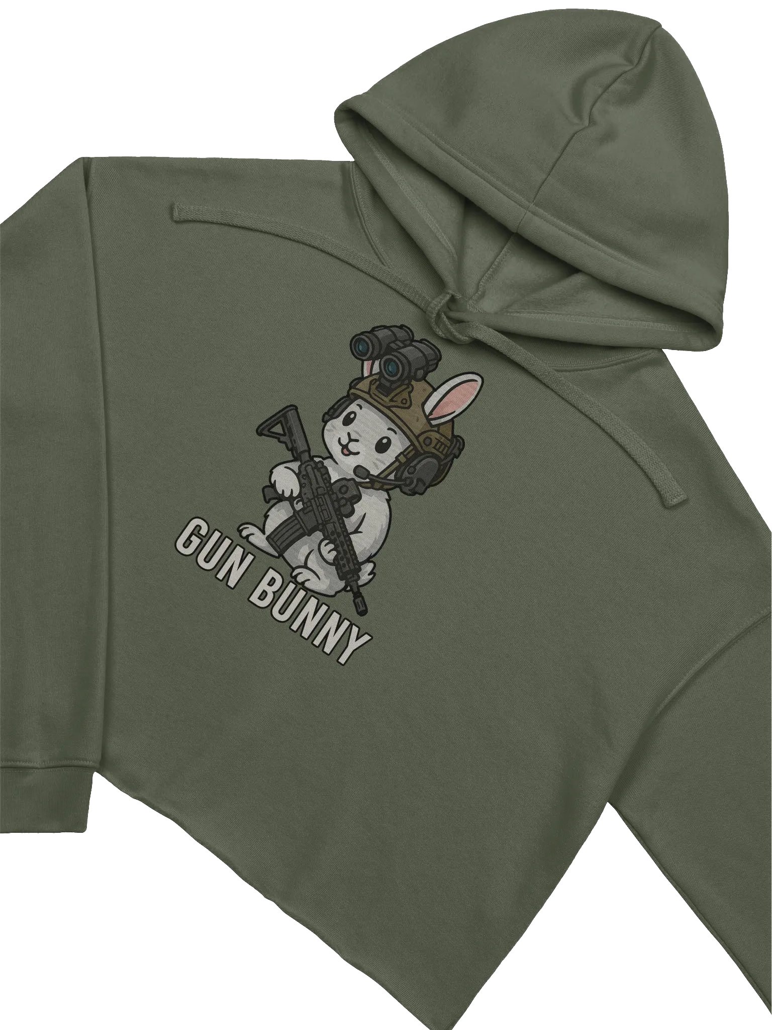 Women's Gun Bunny Crop Hoodie product image (3)