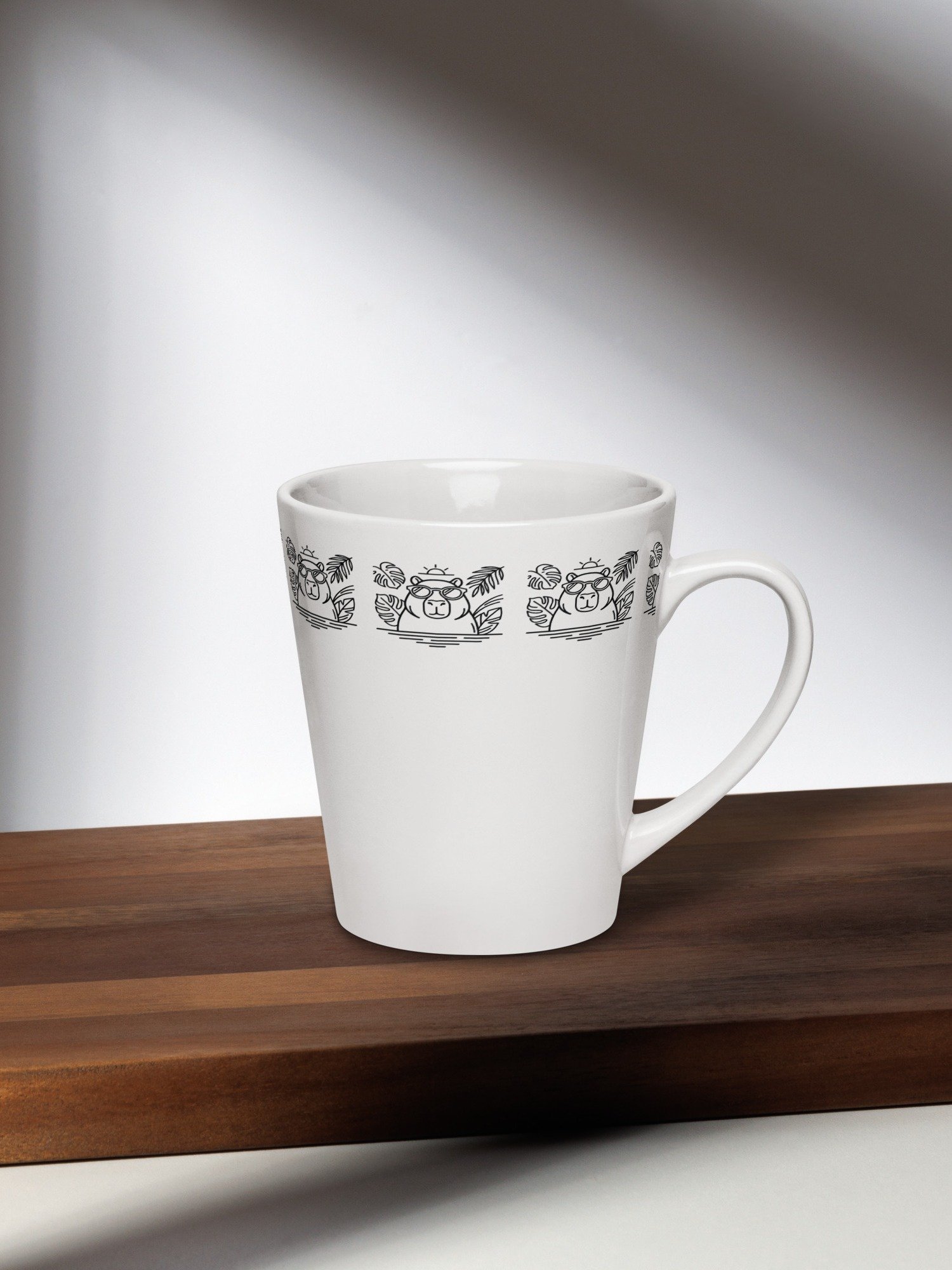 Timeless Minimalist Capybara Ceramic Mug, Brazil-Inspired 12 oz Quiet Tropics Edition product image (3)