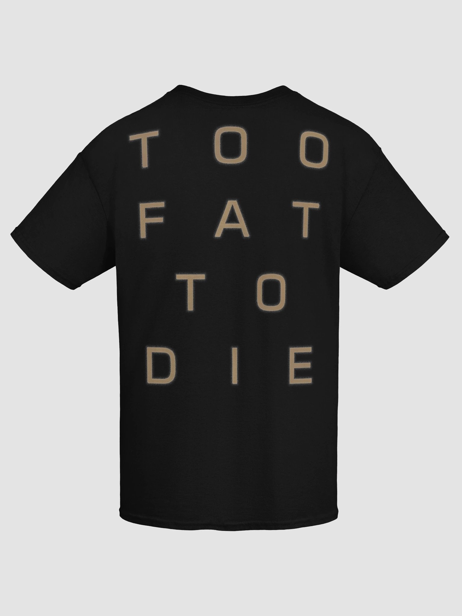 CATSPIRE TOO FAT TO DIE TEE product image (7)