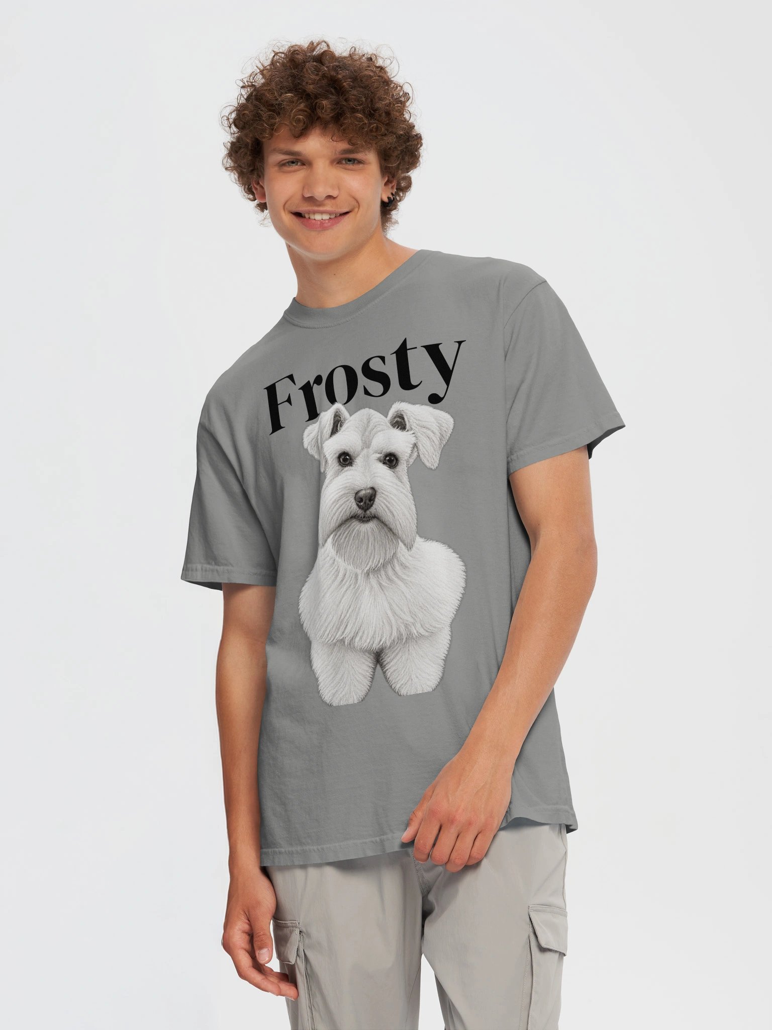 Custom Dog Portrait T-Shirt – Personalized Pet Photo & Name Tee product image (5)