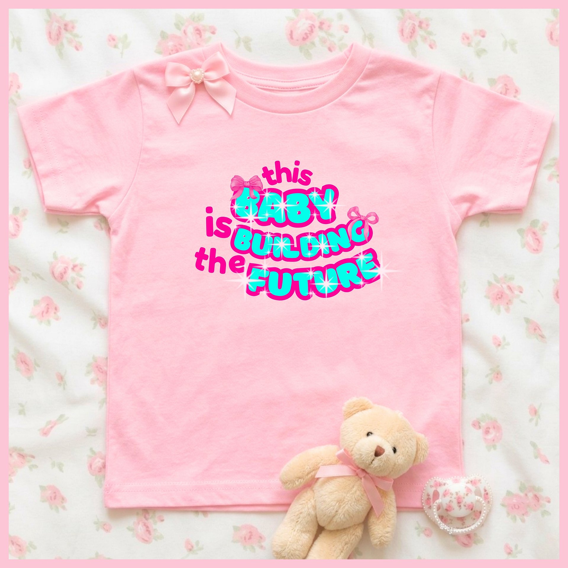 This Baby is Building the Future🩷Super Soft🪽T-shirt🩷 product image (1)