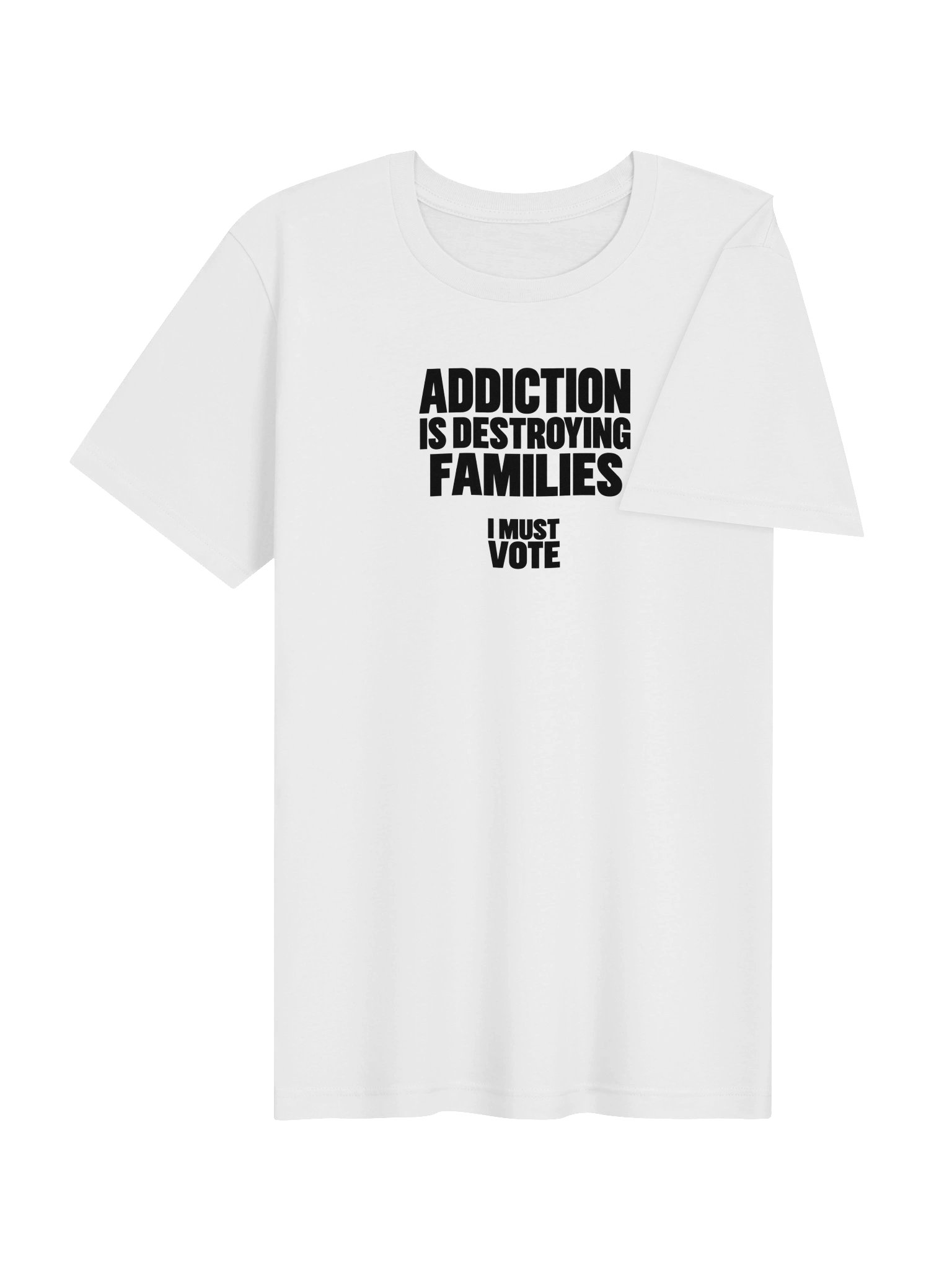 Addiction Is Destroying Families Tee - White product image (4)