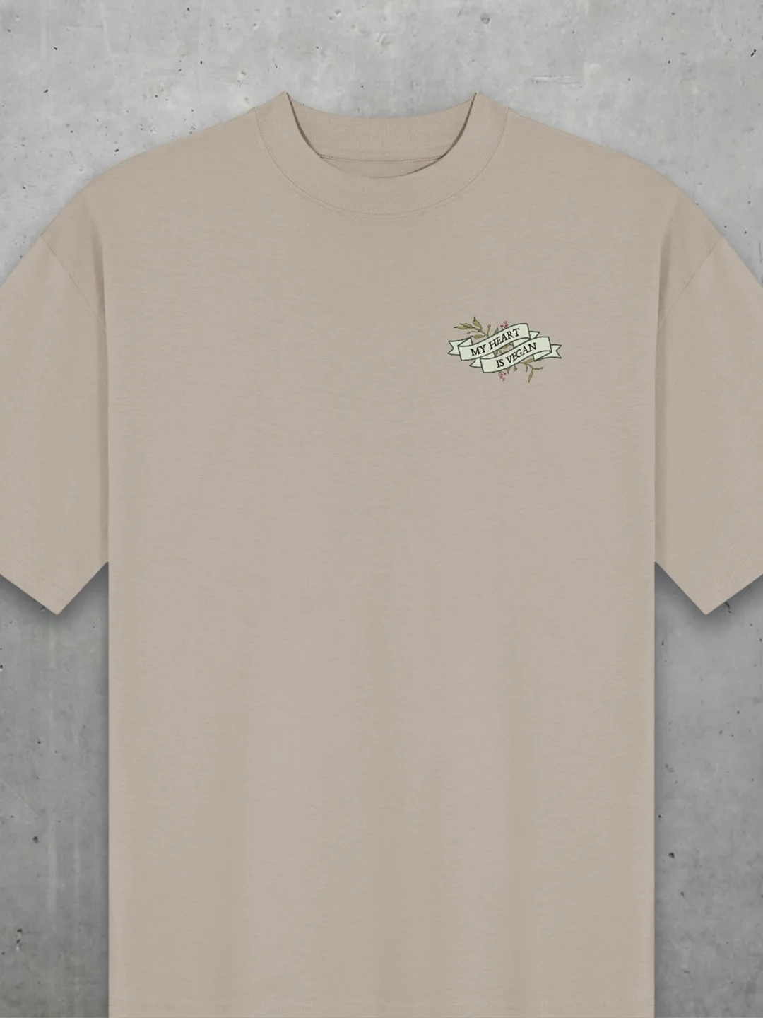 My Heart Is Vegan Oversized Tee product image (2)