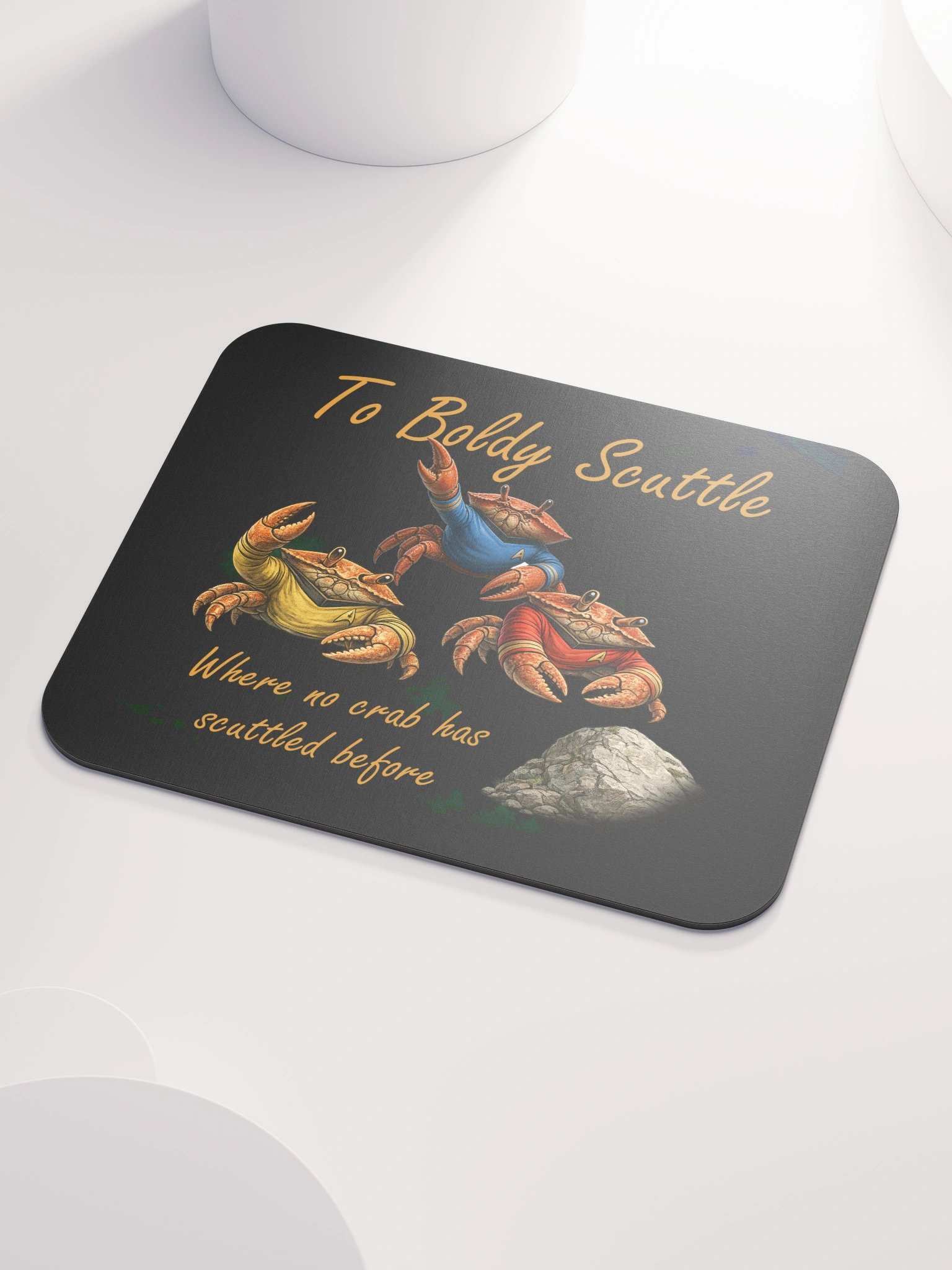 To Boldy Scuttle — Crab Crew Mouse Pad product image (3)