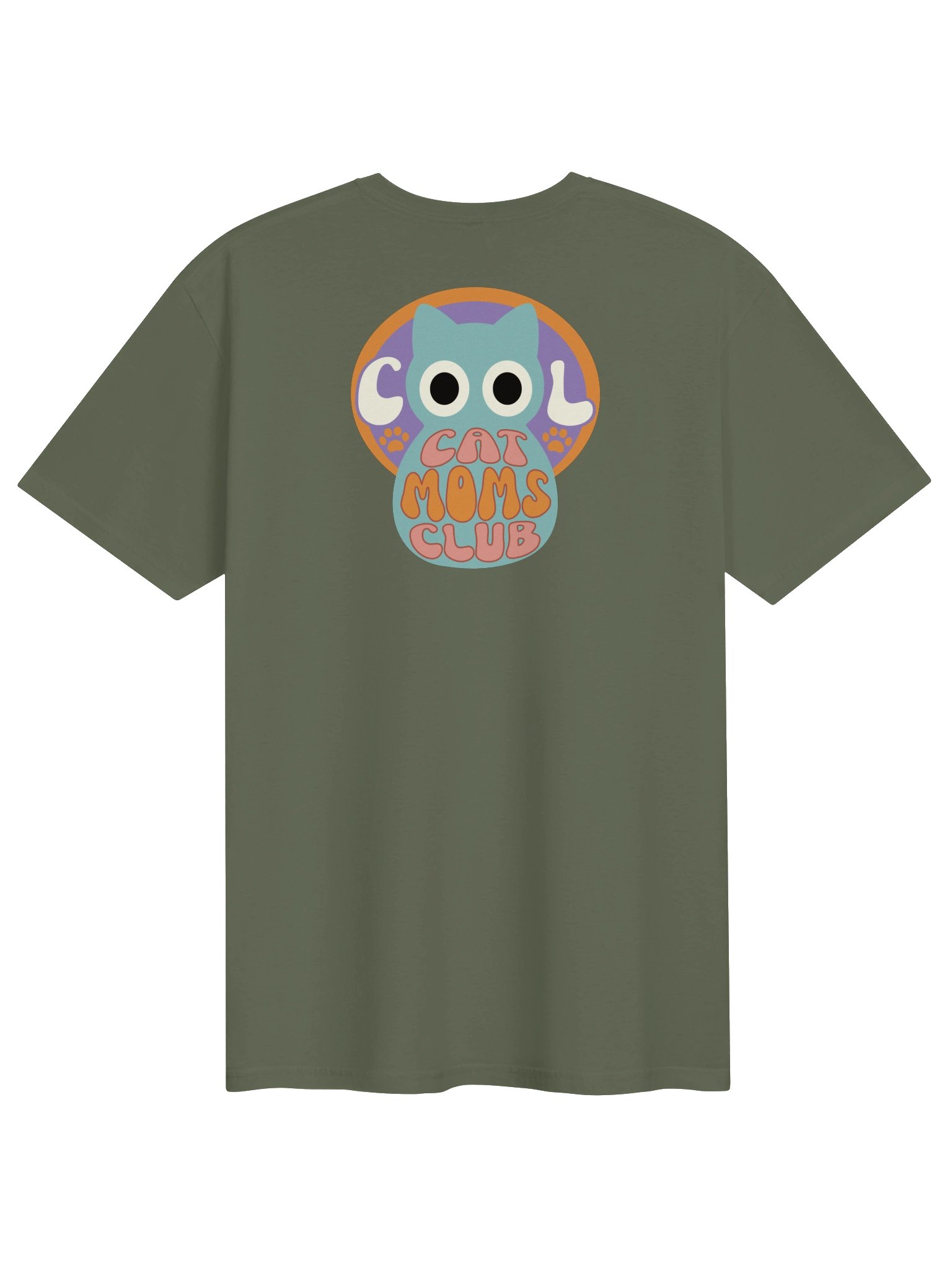 Cool Cat Moms Club 2 (Left Chest and Back Prints) - Unisex Adult Super Soft Lightweight T-shirt product image (1)
