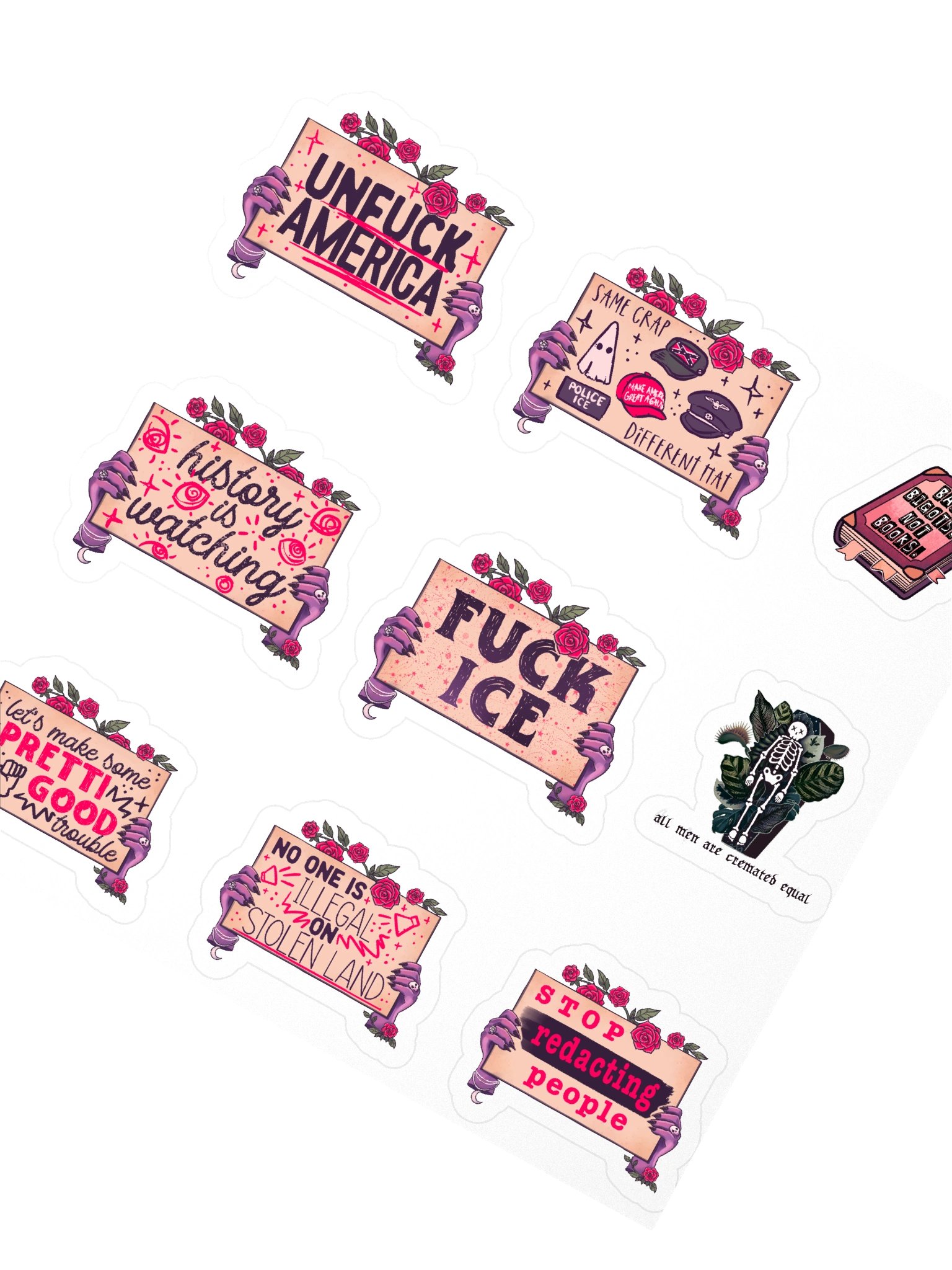 Fight Facism Sticker Sheet product image (2)