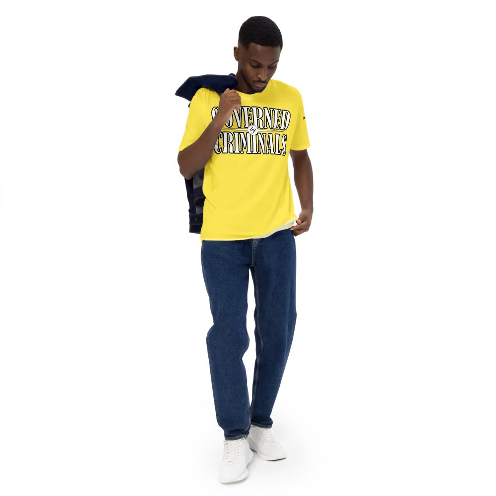 Governed By Criminals - UK - Yellow - Crew Neck T-Shirt product image (5)