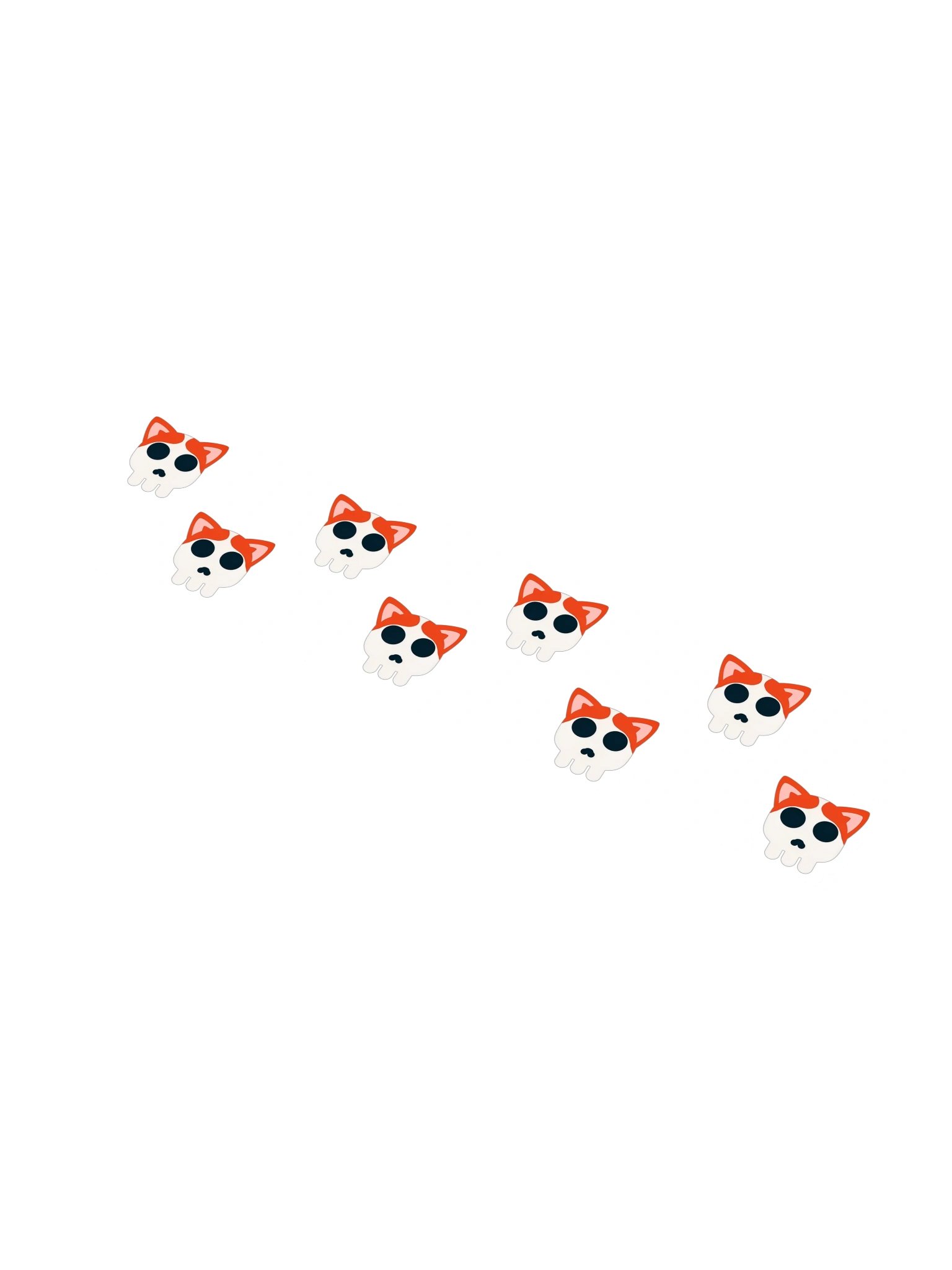 ALL SKULLS Marsey Sticker Sheet product image (1)