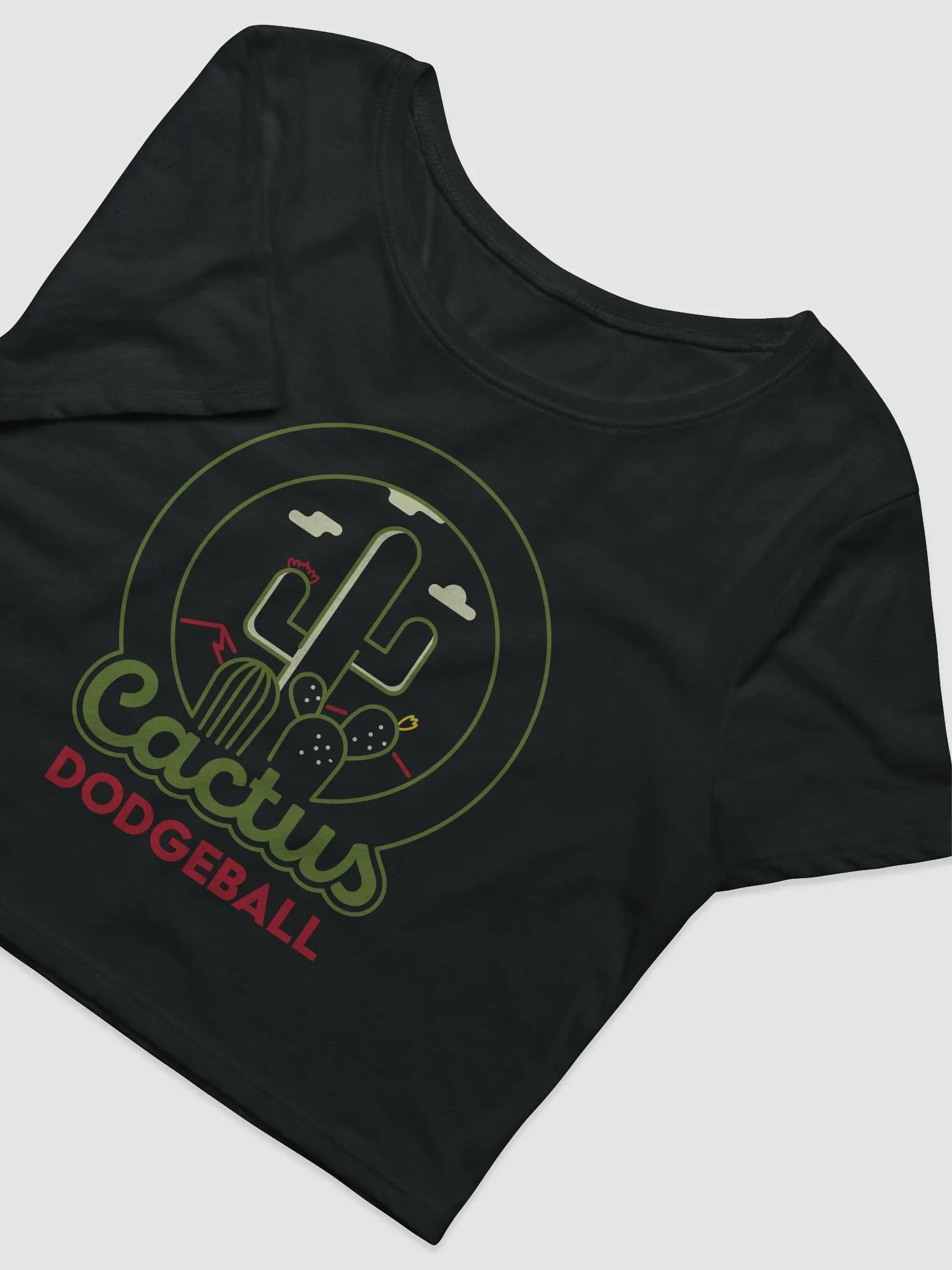 Cactus Dodgeball Women's Crop Top product image (5)