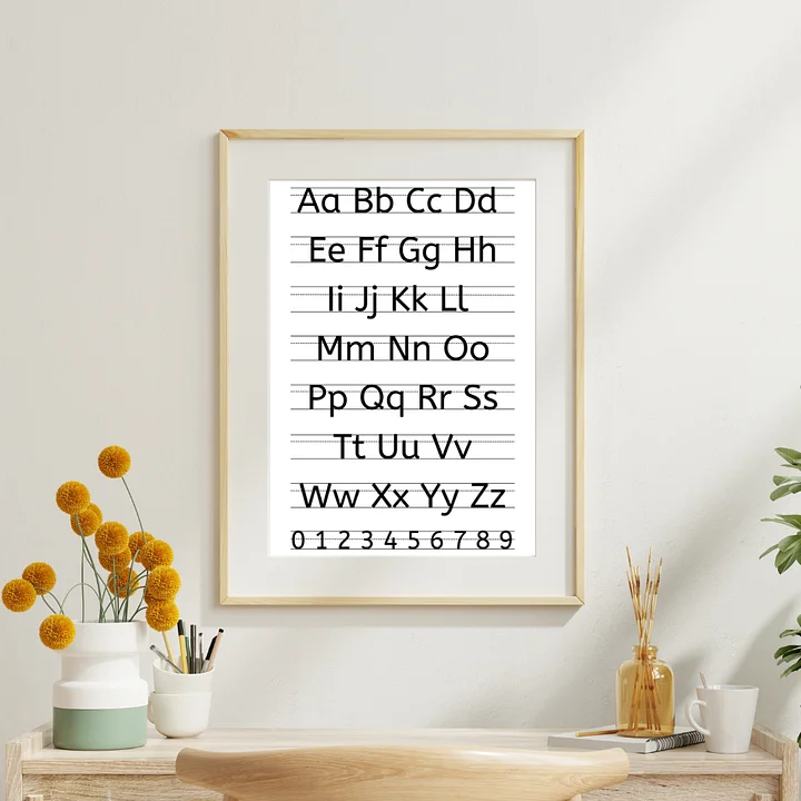 Print Alphabet Reference Chart — Printable Digital Download product image (1)