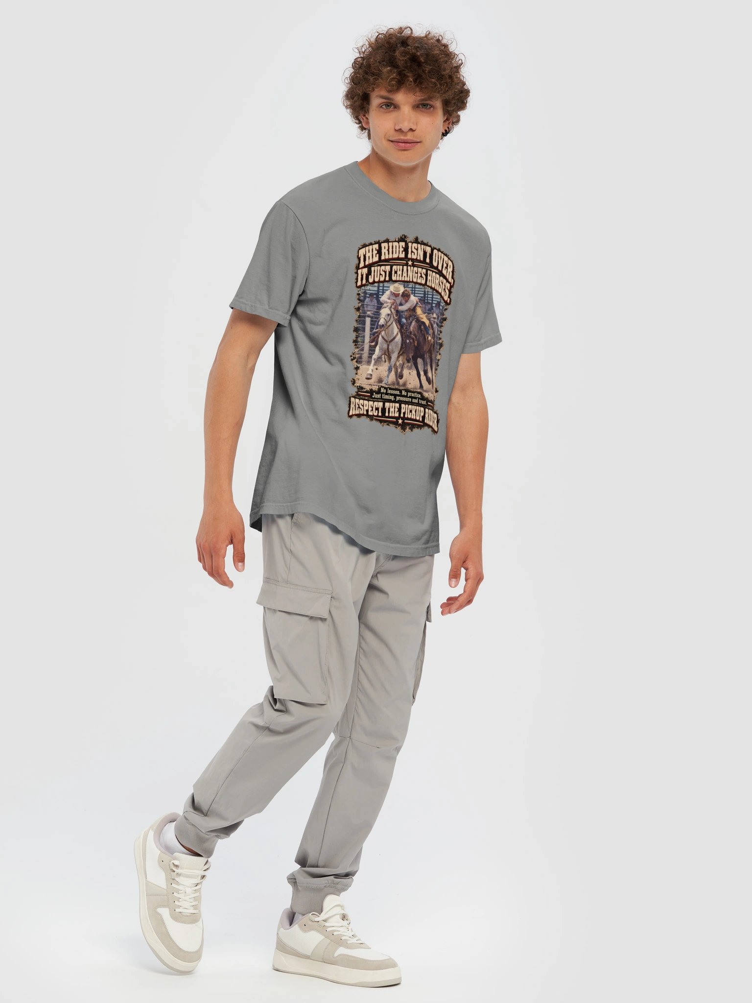 Rodeo Pickup Rider Shirt — Respect the Pickup Rider | Broken Arena™ product image (8)