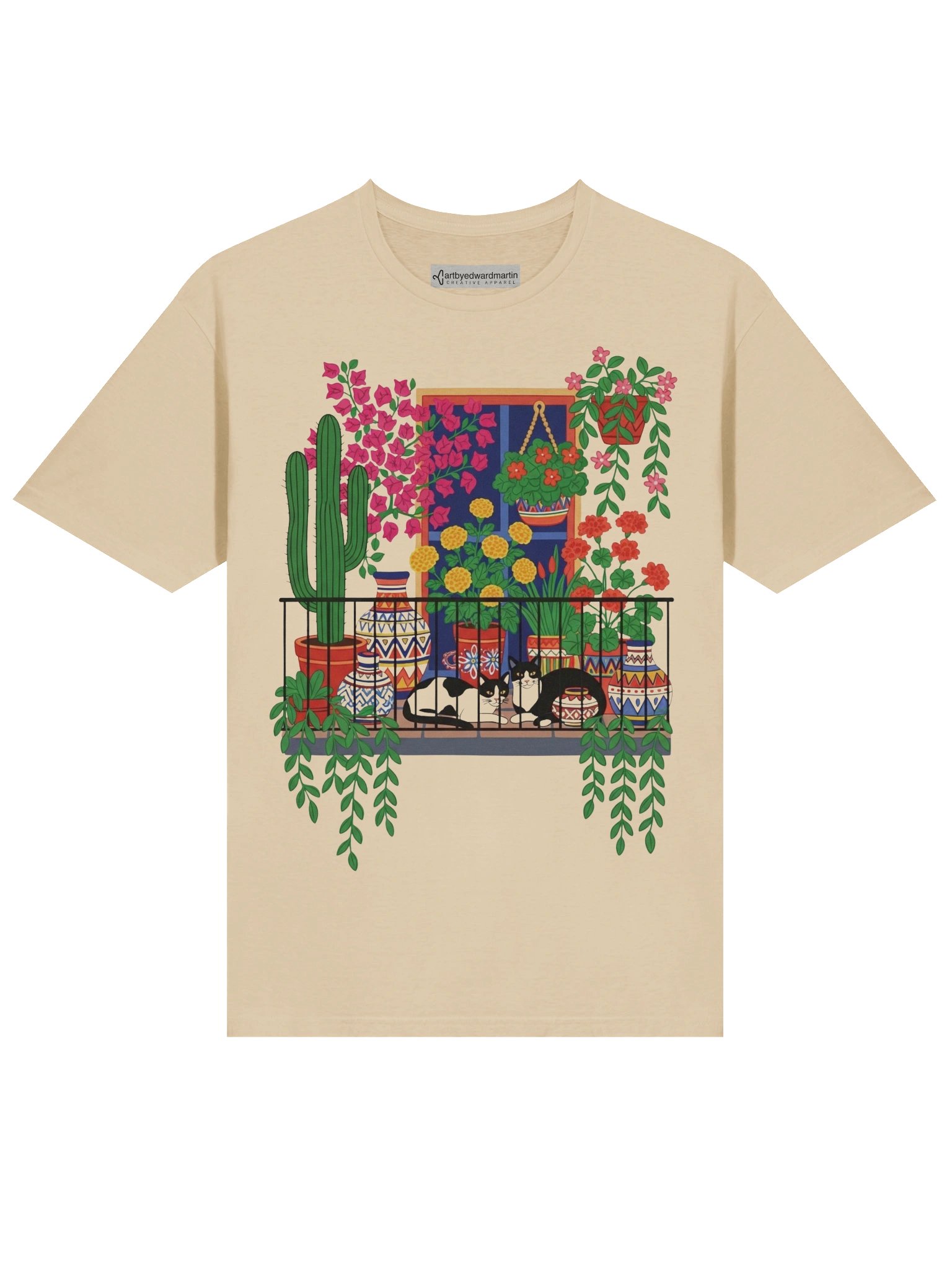 Balcony Cats Unisex T-Shirt product image (4)