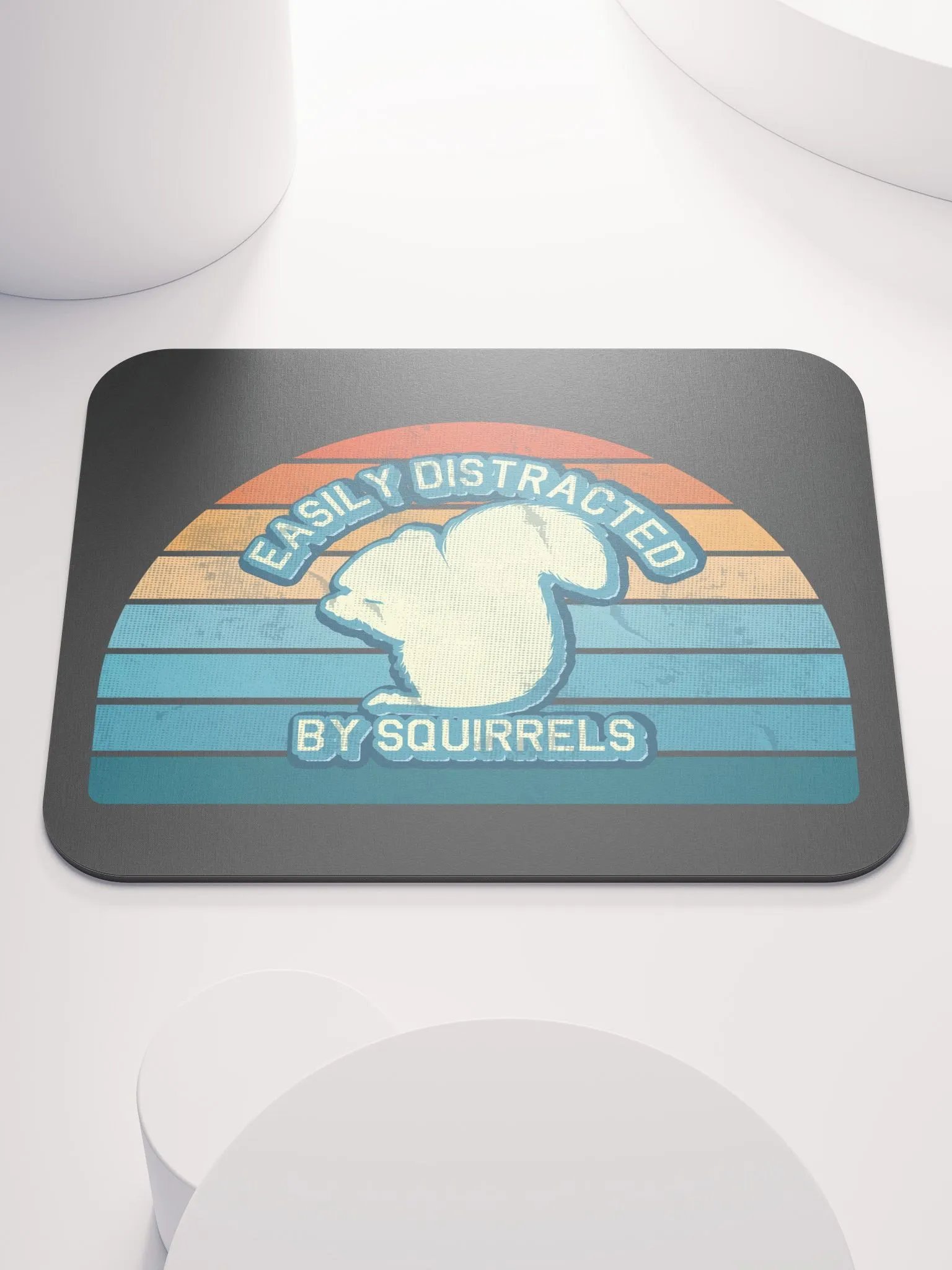 Retro Easily Distracted Mouse Pad product image (1)