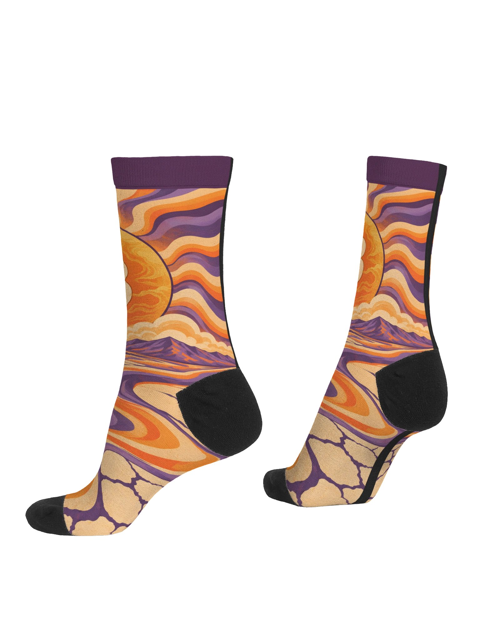 Playa Sun Bitcoin Crew Socks product image (4)