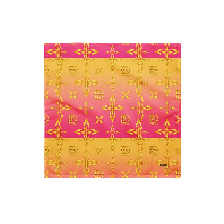 Pink & Gold Geometric Bandana product image (1)