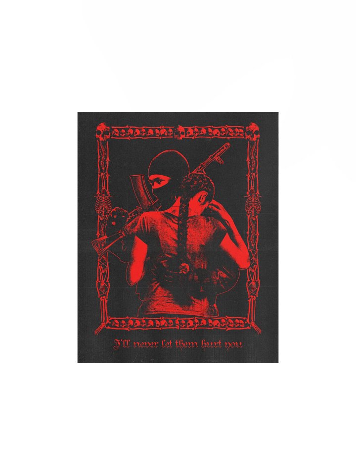 "NEVER LET THEM HURT YOU" POSTER RED product image (2)