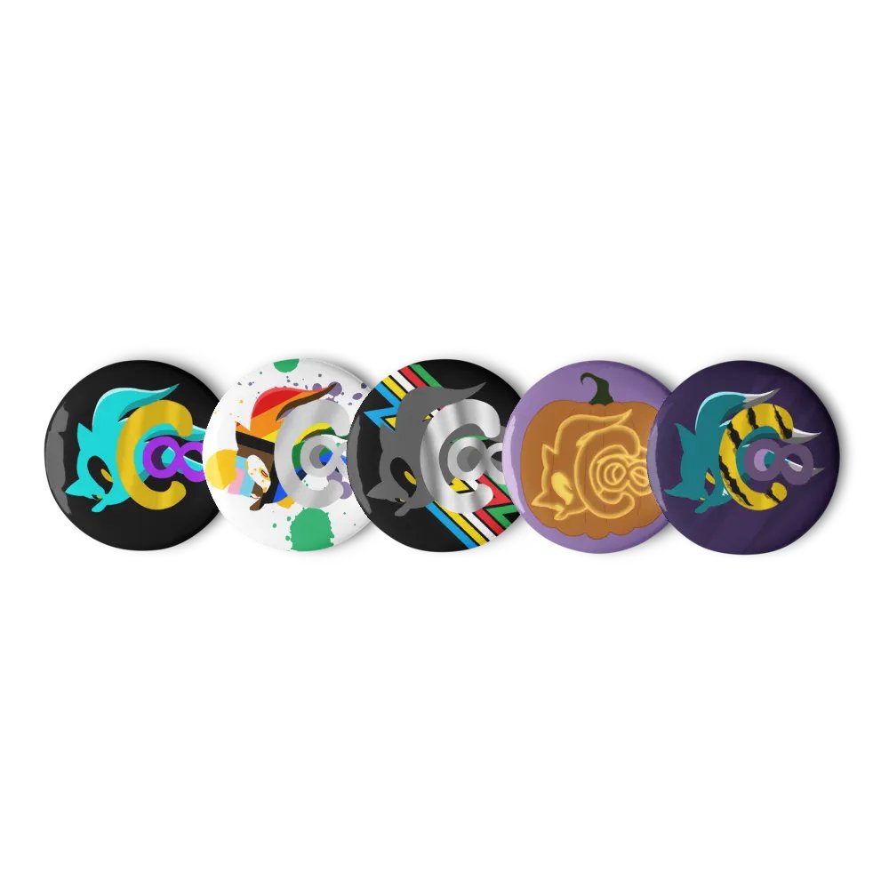 Logos 5 Pin Button Set product image (1)