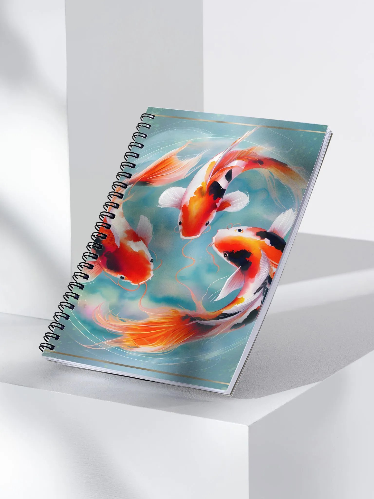 Tranquil Koi Carp Fish Spiral Notebook product image (4)