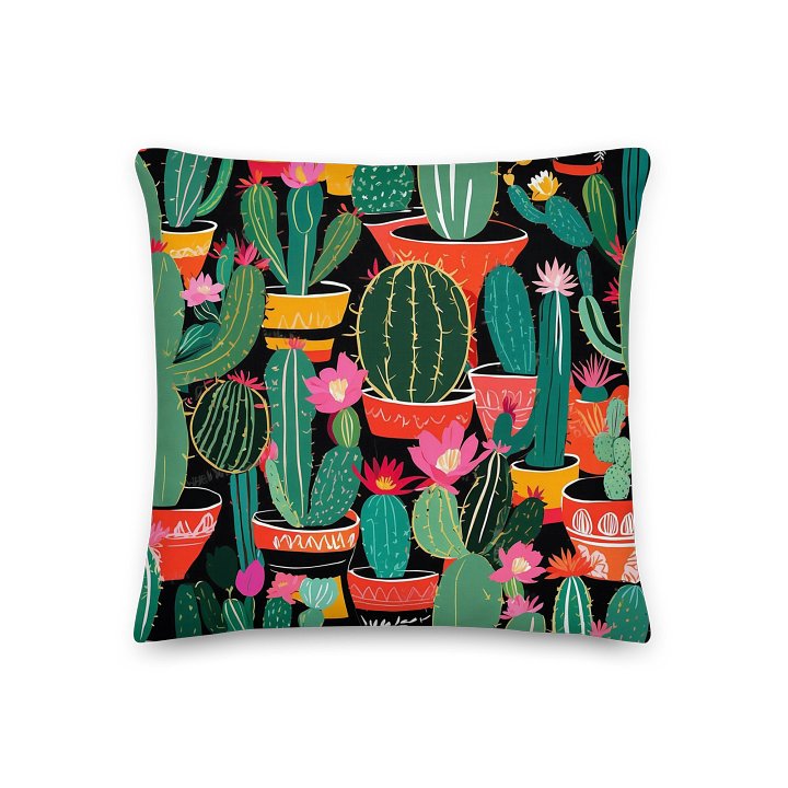 Vibrant Cacti Dreams Premium Pillow product image (3)
