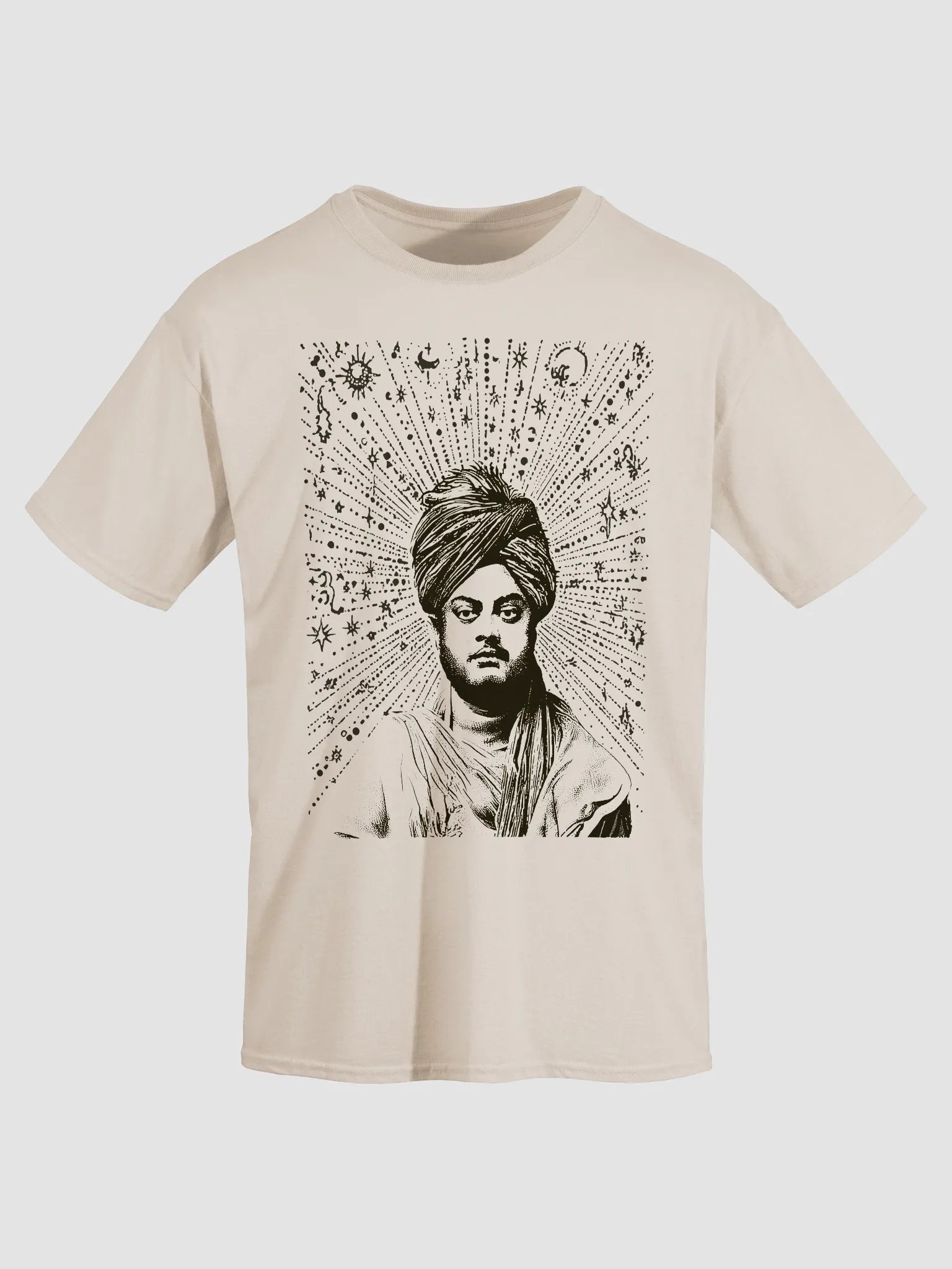 Swami Vivekananda Ornate Turbaned Portrait T-Shirt product image (20)