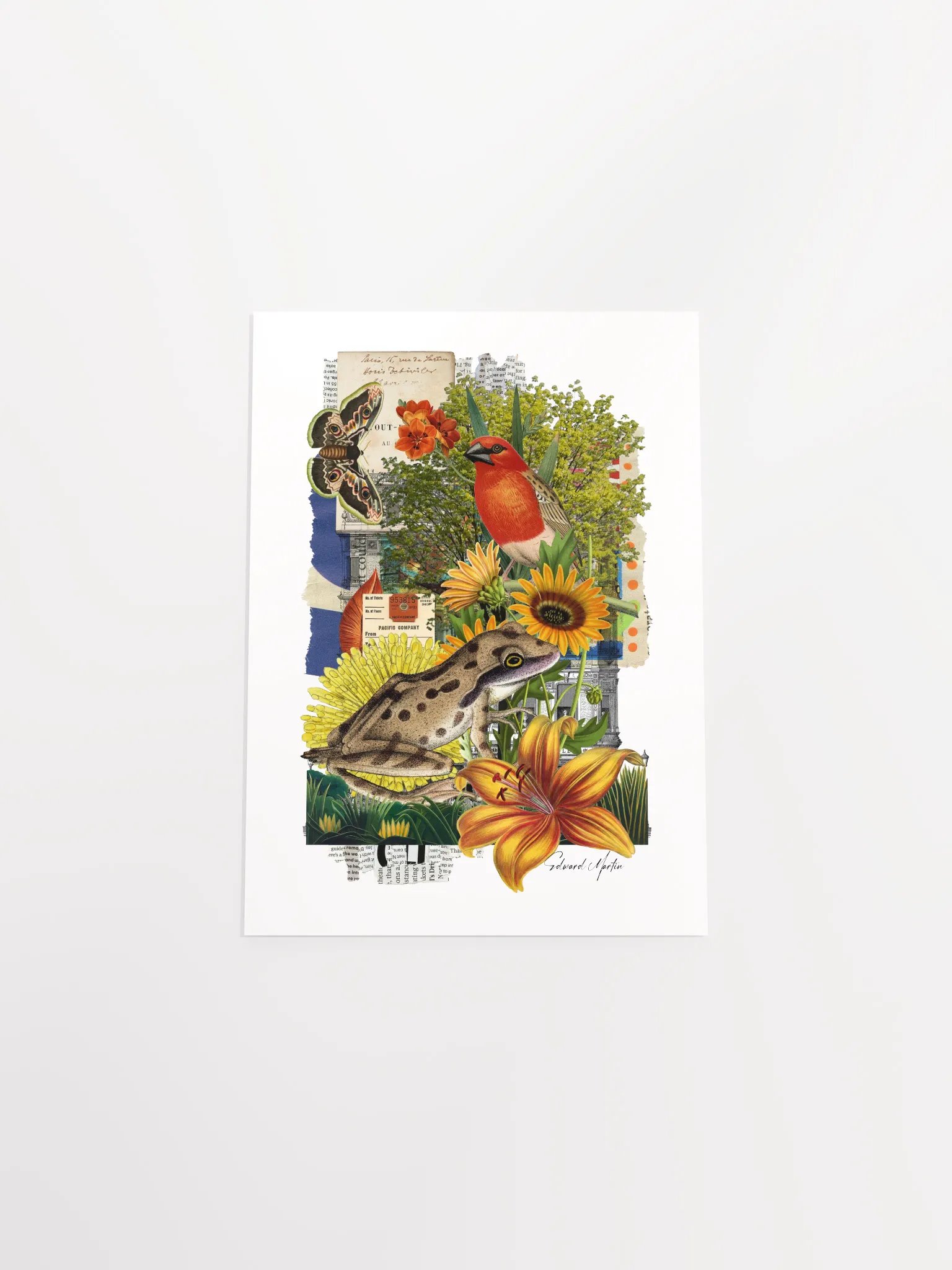'Nature Collage No. 879' by Edward Martin-Vibrant Matte Poster Print product image (5)
