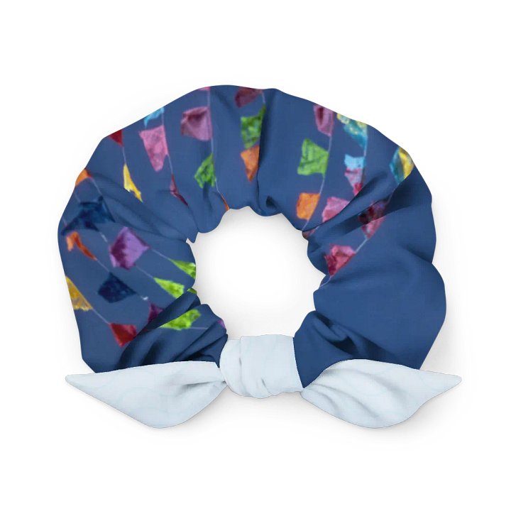 Papel Picado Scrunchie Baby Blue Bow product image (1)