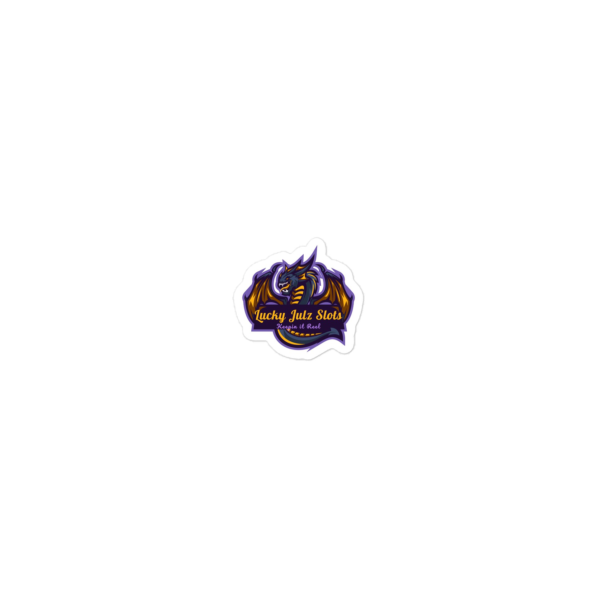 Lucky Julz Slots Dragon Die-Cut Sticker product image (1)