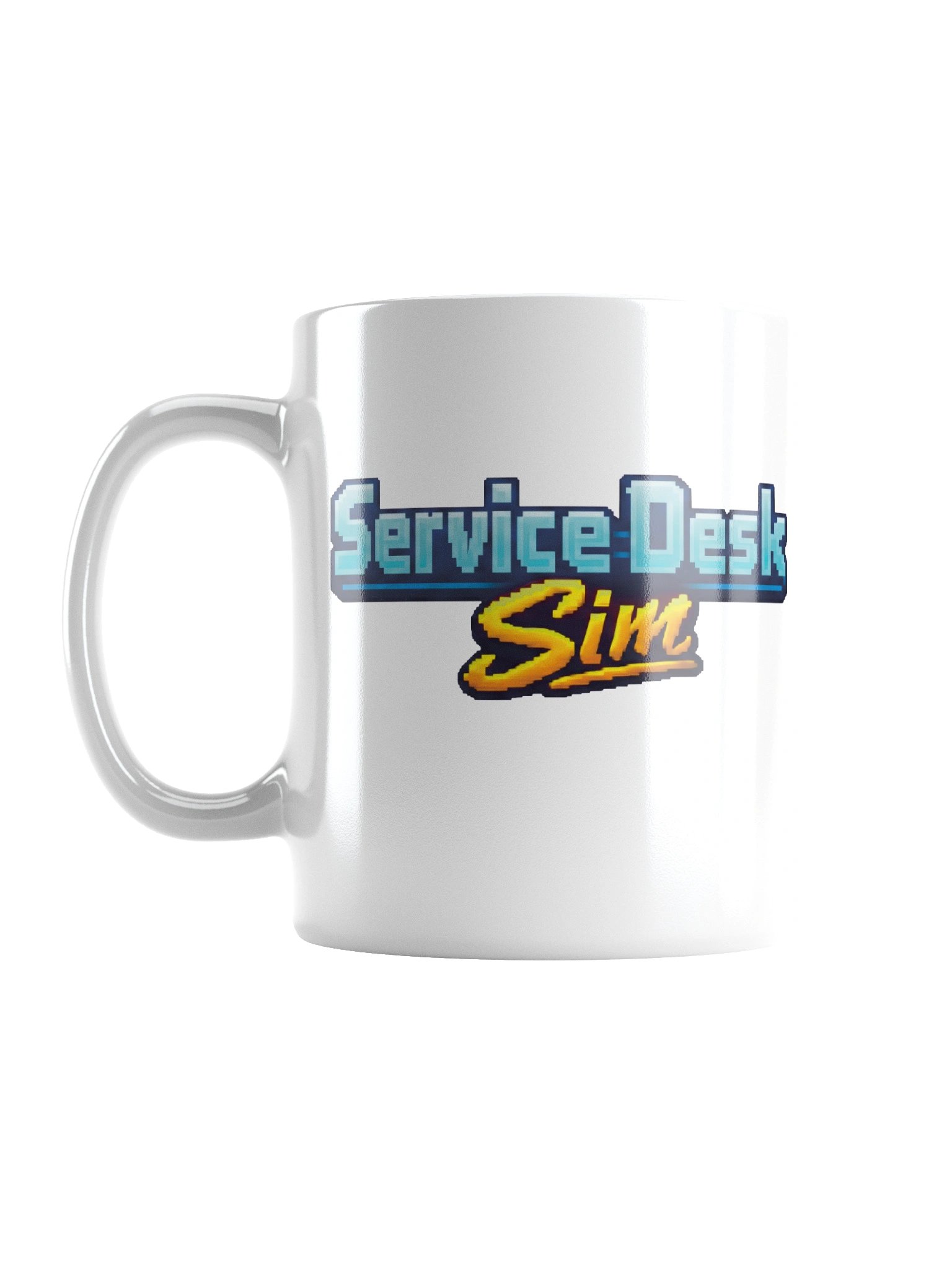 Service Desk Sim Logo White Mug product image (1)