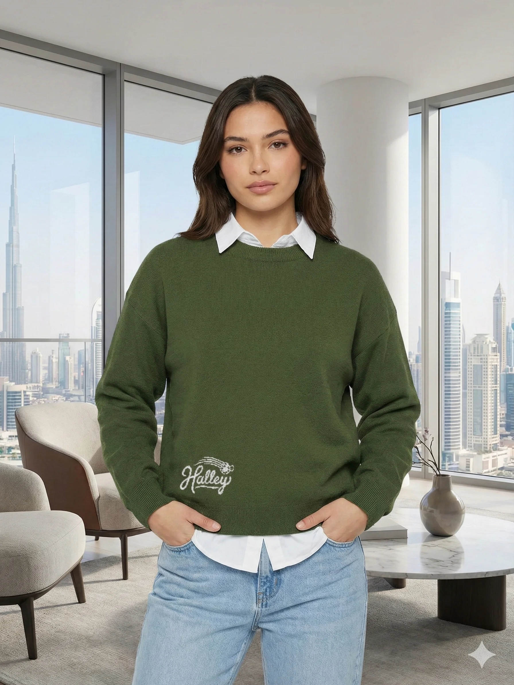 Green Knitted Sweater product image (1)
