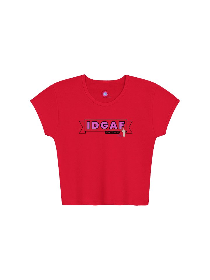 IDGAF Crop Baby Tee product image (4)