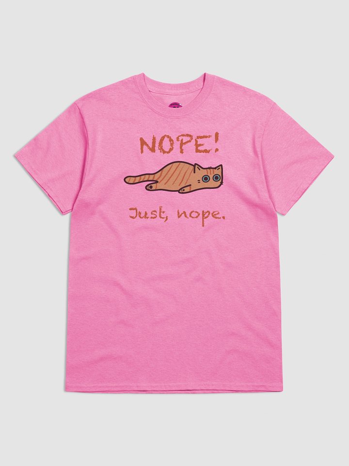 Nope Cat Cartoon T-Shirt product image (1)