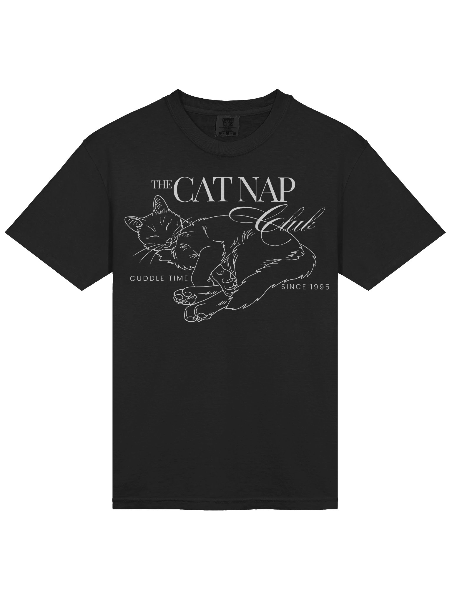 Cat Nap Club 100% Cotton Comfort Colors Shirt product image (2)