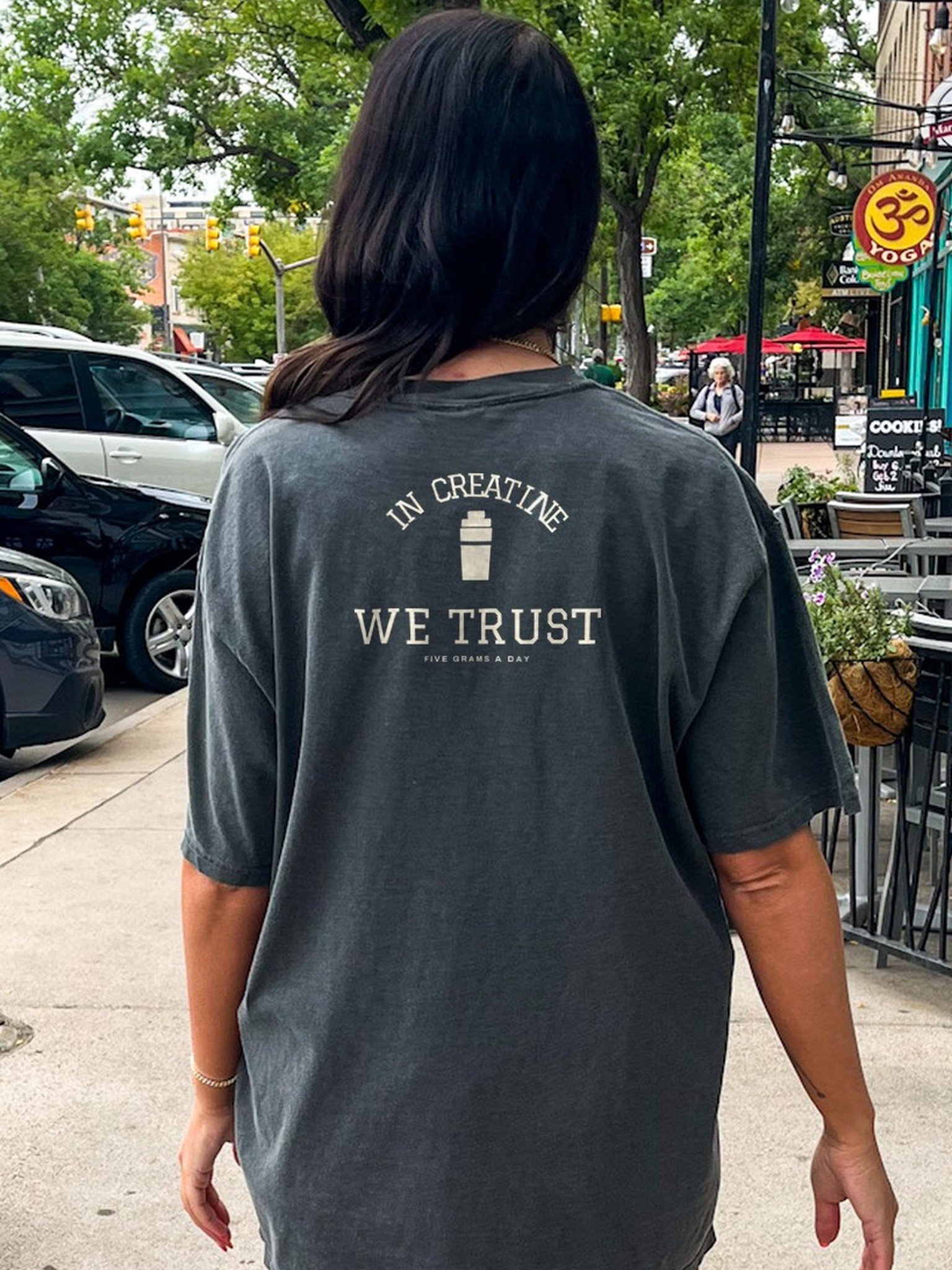 In Creatine We Trust Oversized Gym Tee | Pump Cover product image (1)