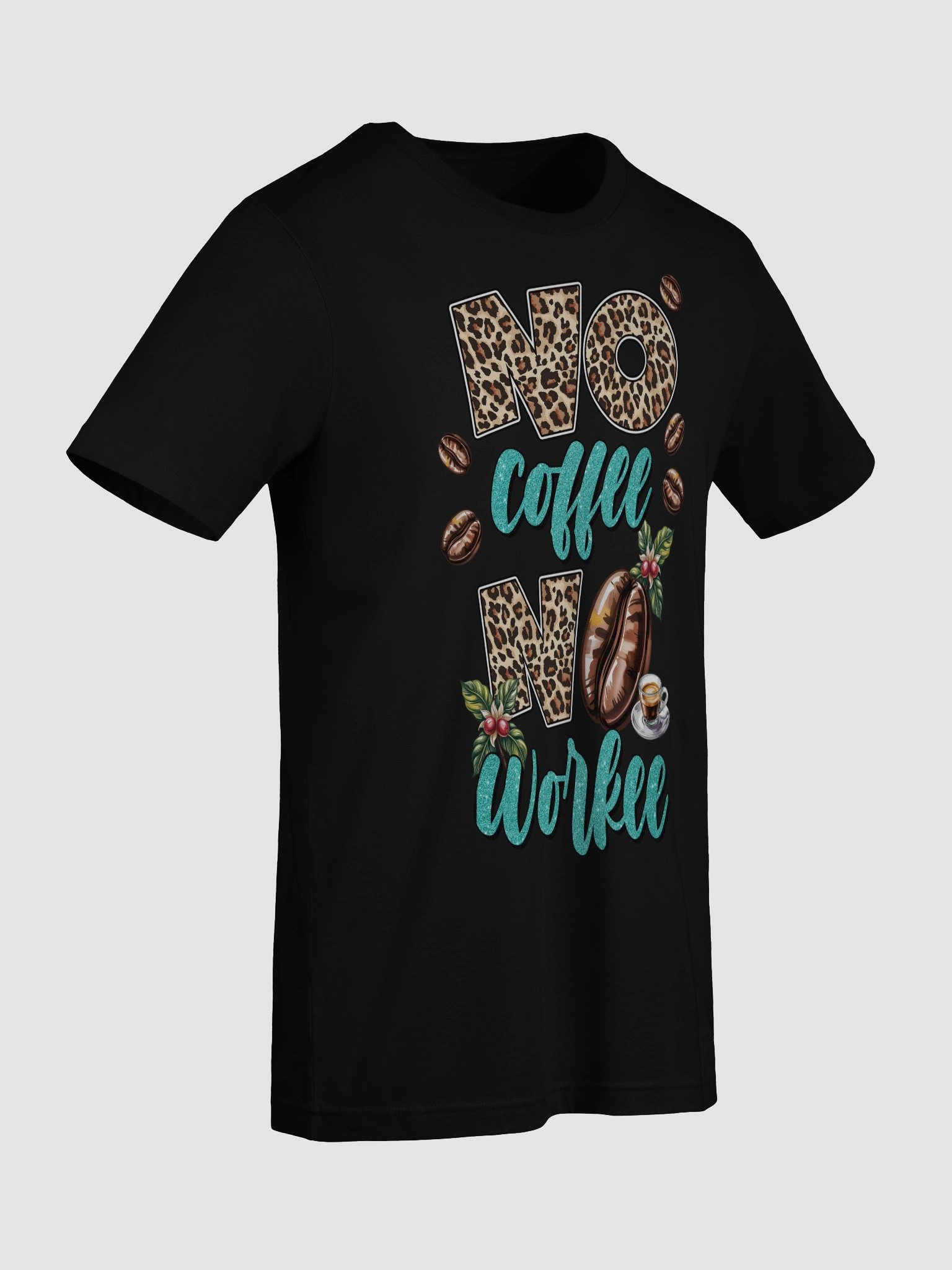 Leopard Print Coffee Lover T-Shirt product image (9)