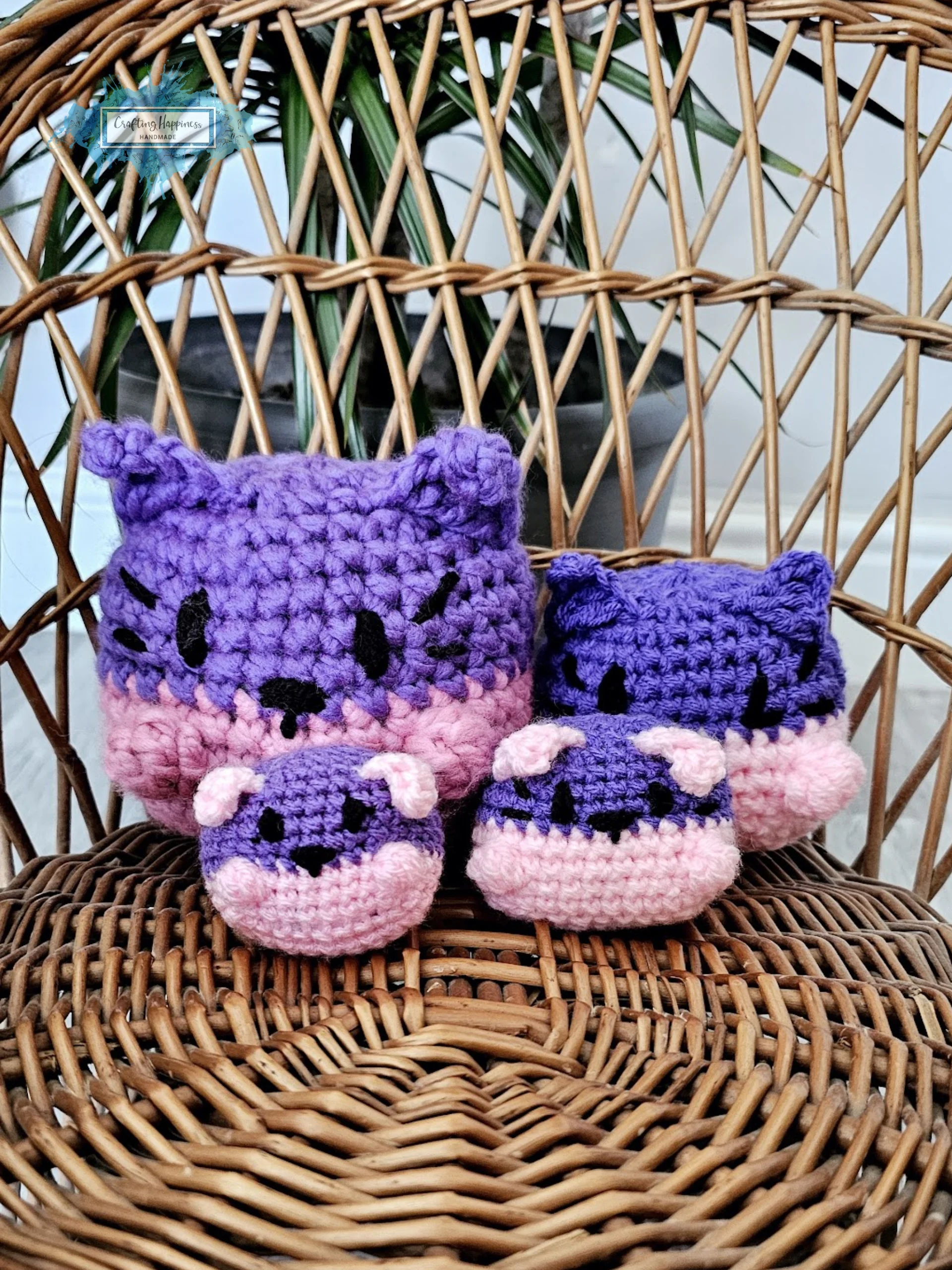 No Sew Amigurumi Cats & Dogs Crochet Pattern | 4 Sizes (PDF) product image (4)