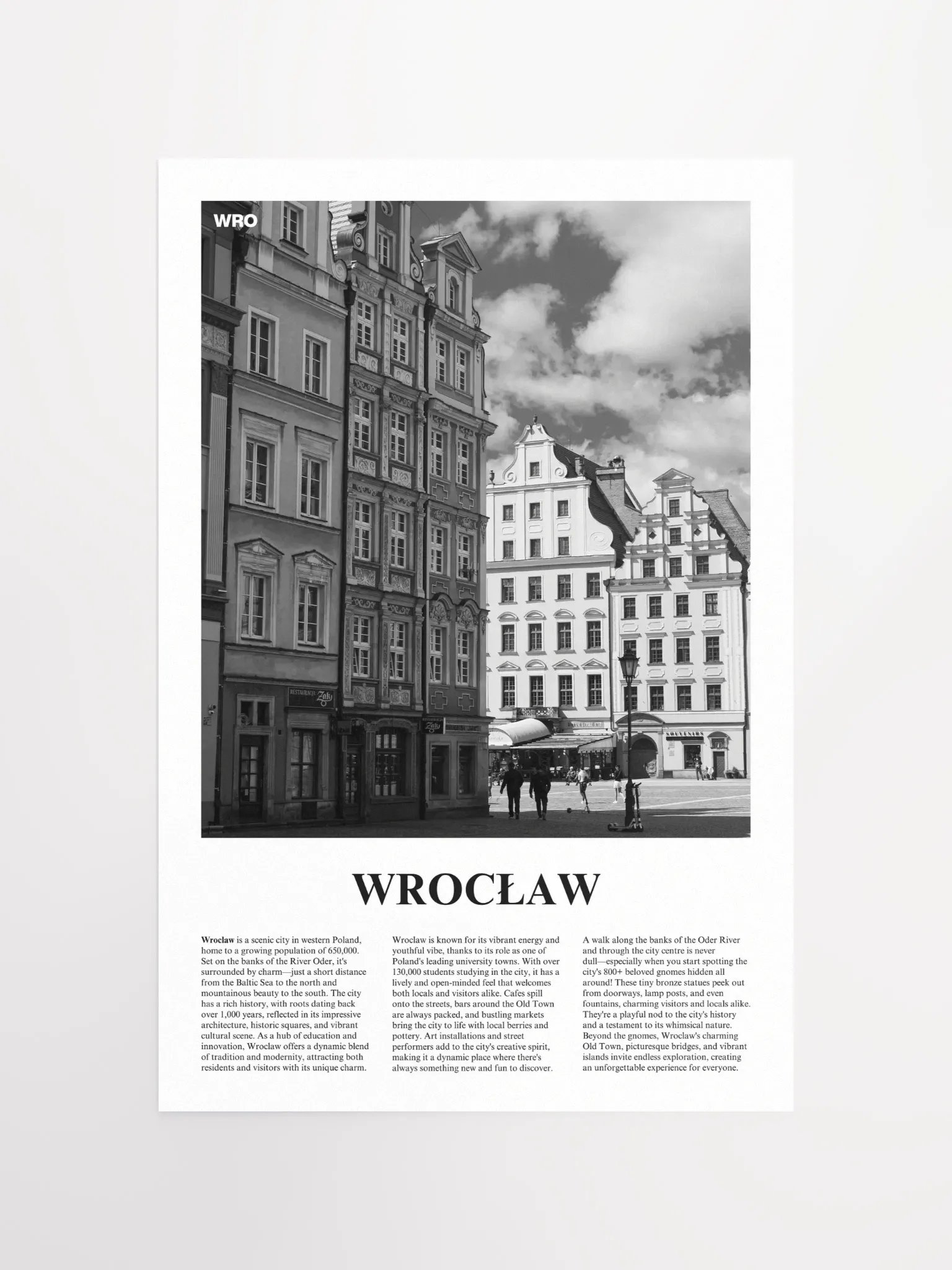 Wroclaw 01 Newspaper Poster product image (15)