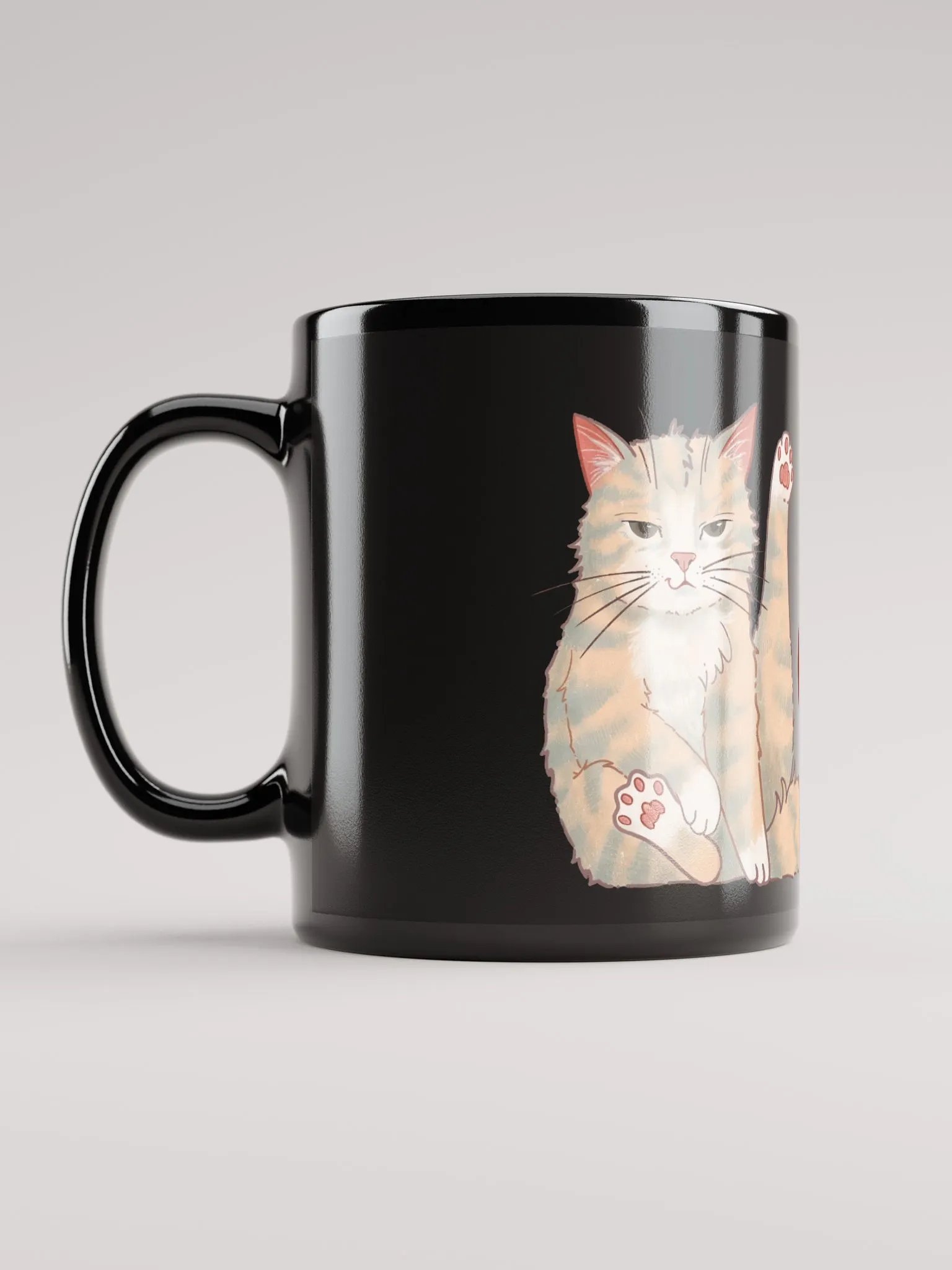 Cat Date Night - black mug product image (6)