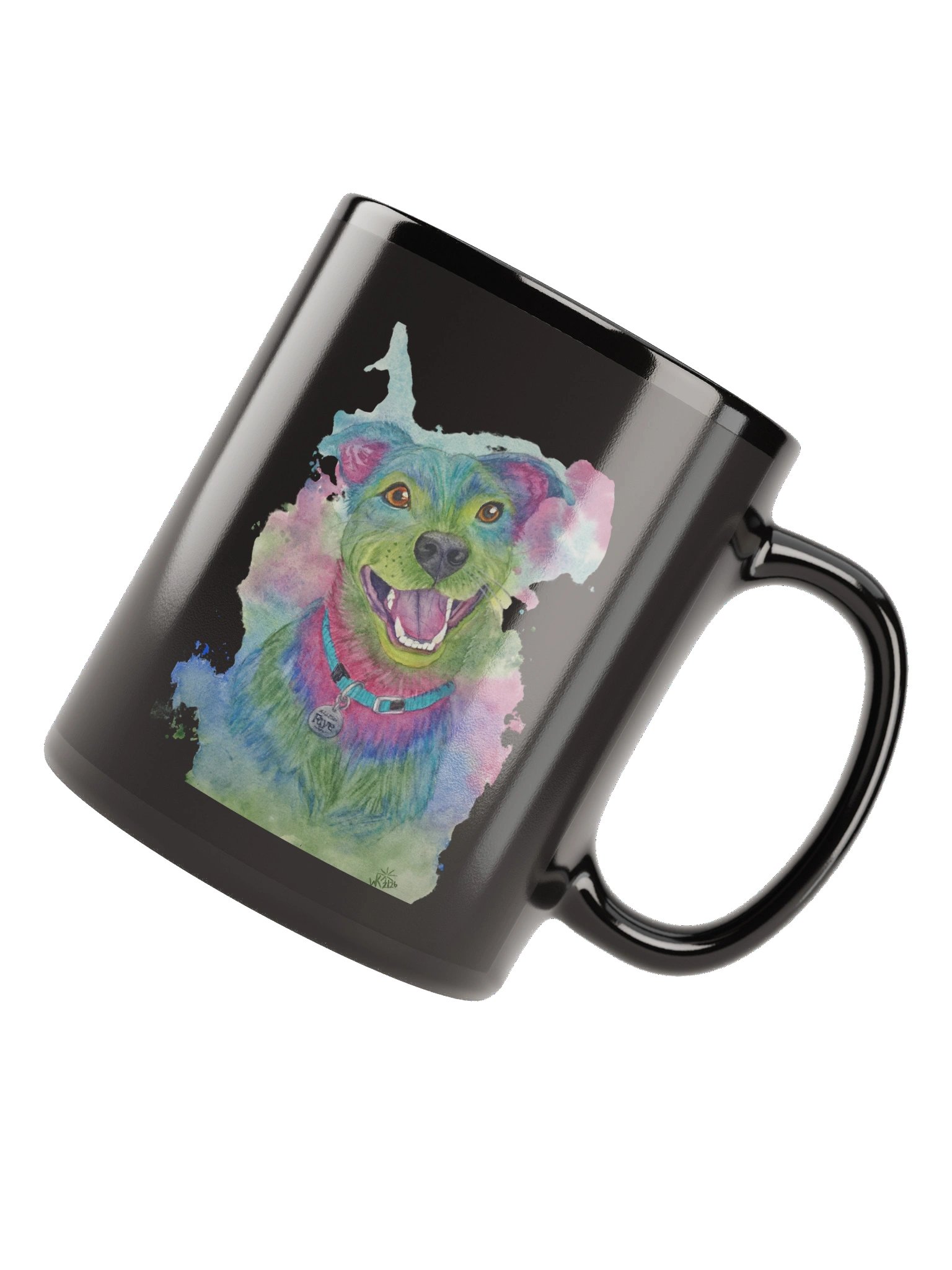 Faye — Black Glossy Mug product image (11)