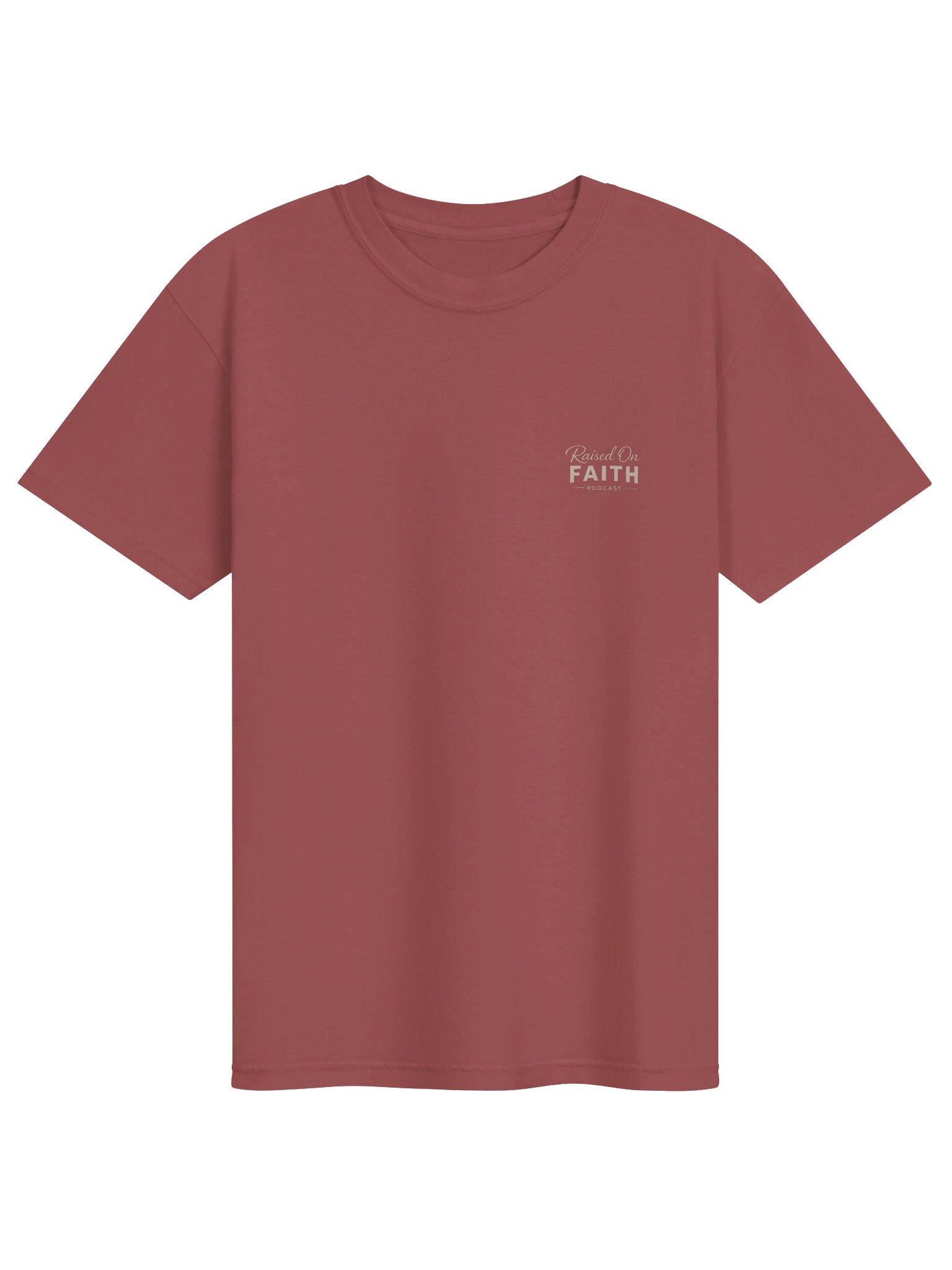 Raised on Faith Tee - Brick/Cream product image (1)