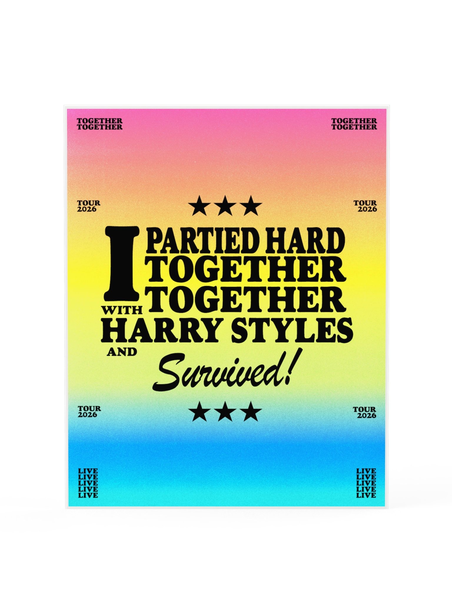 Partied Together Together Poster product image (1)