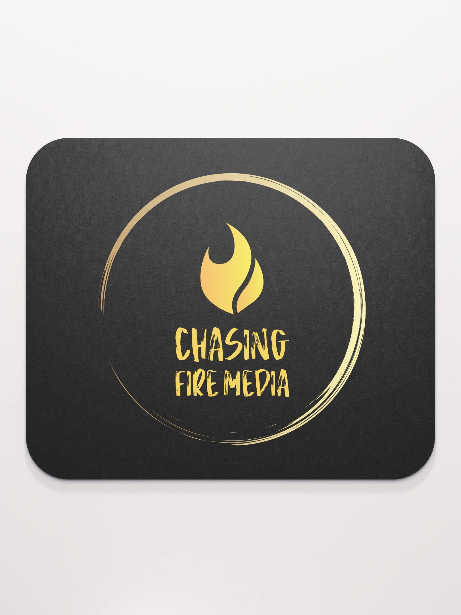 Chasing Fire GOLD FLAME Logo Mouse Pad product image (2)