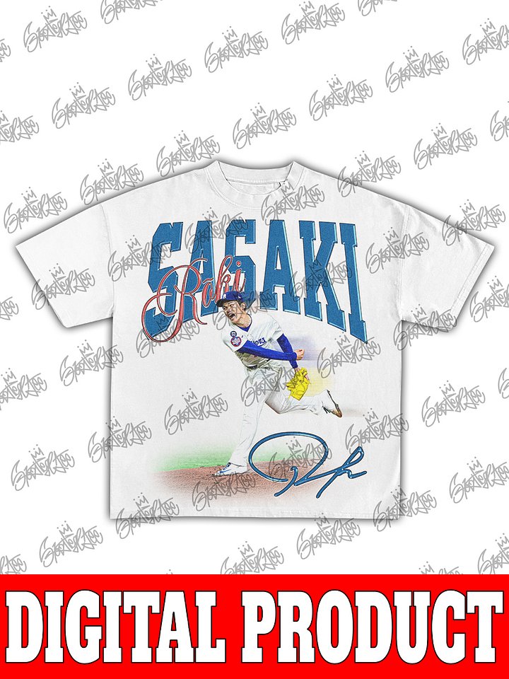 Roki Sasaki "Monster of the Reiwa Era" Vintage Pitcher Graphic product image (2)