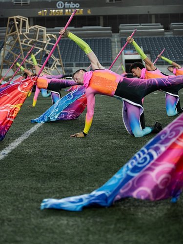 “One of you is gonna get the action shot here.” -TJ 

#colorguard #colorguardtricks #guard #dci #drumcorps