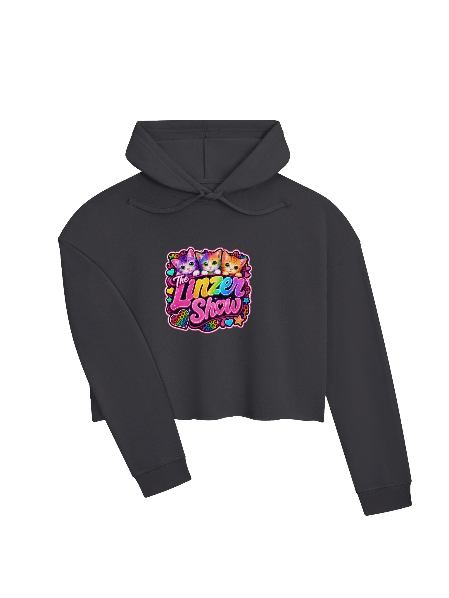 The Linzer Show Rainbow Kittens Cropped Hoodie product image (14)